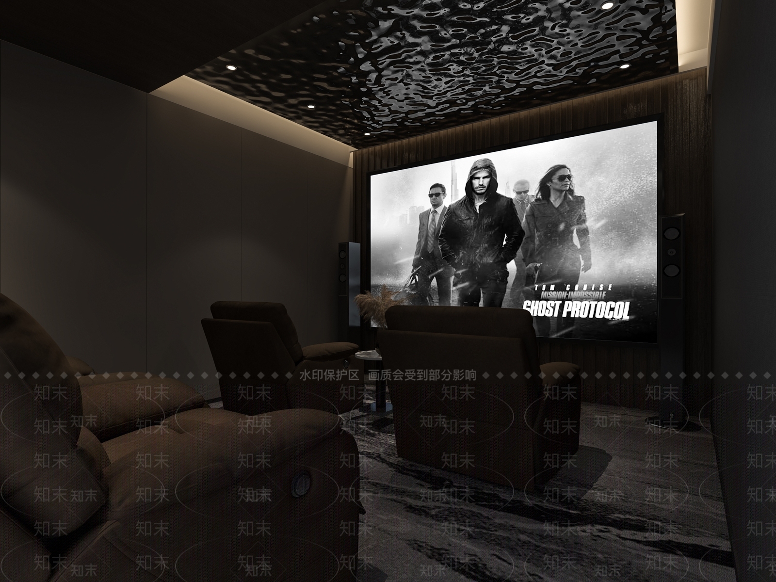 现代家庭影音室3D模型下载【ID:1148089471】