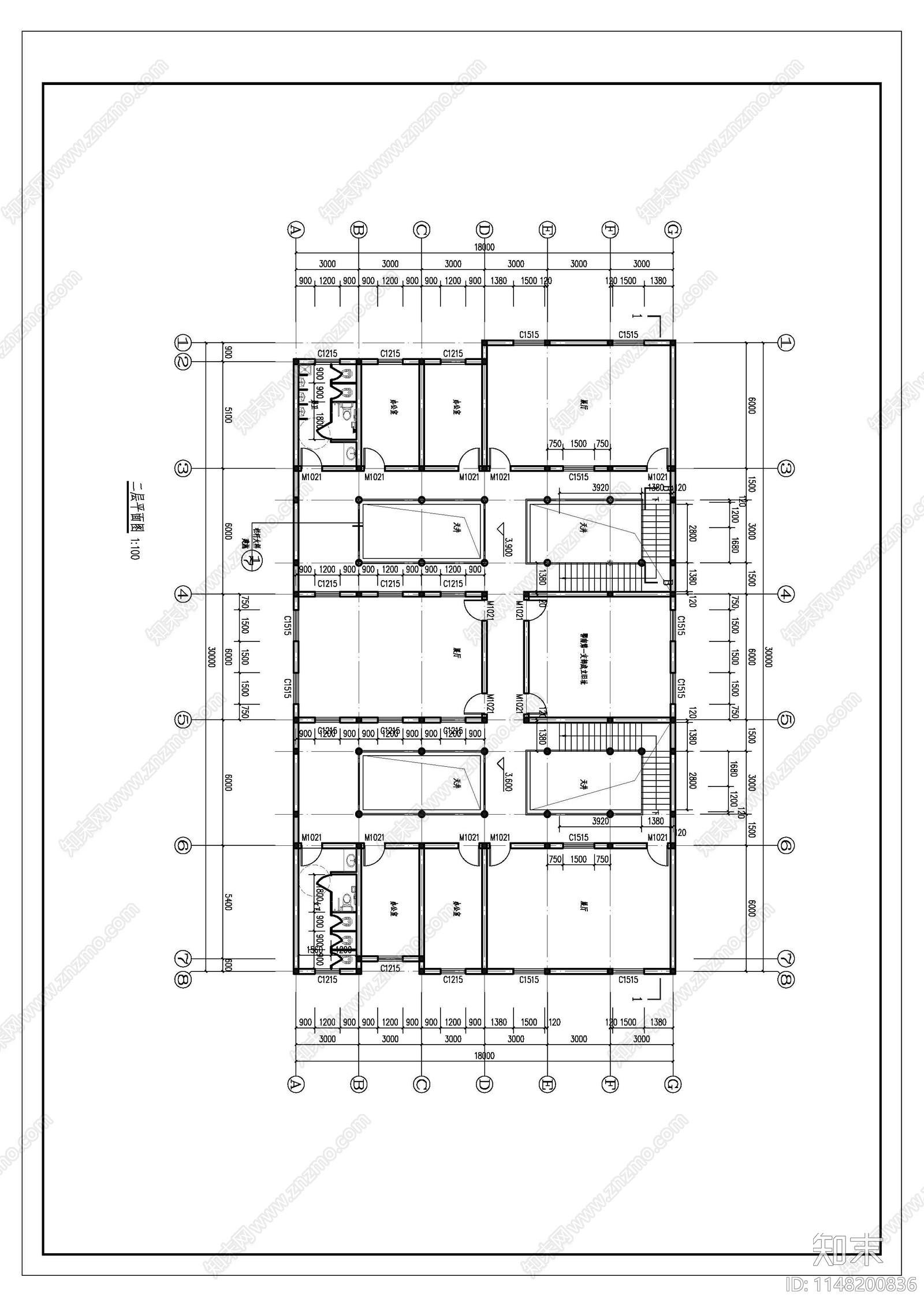 古建筑cad施工图下载【ID:1148200836】