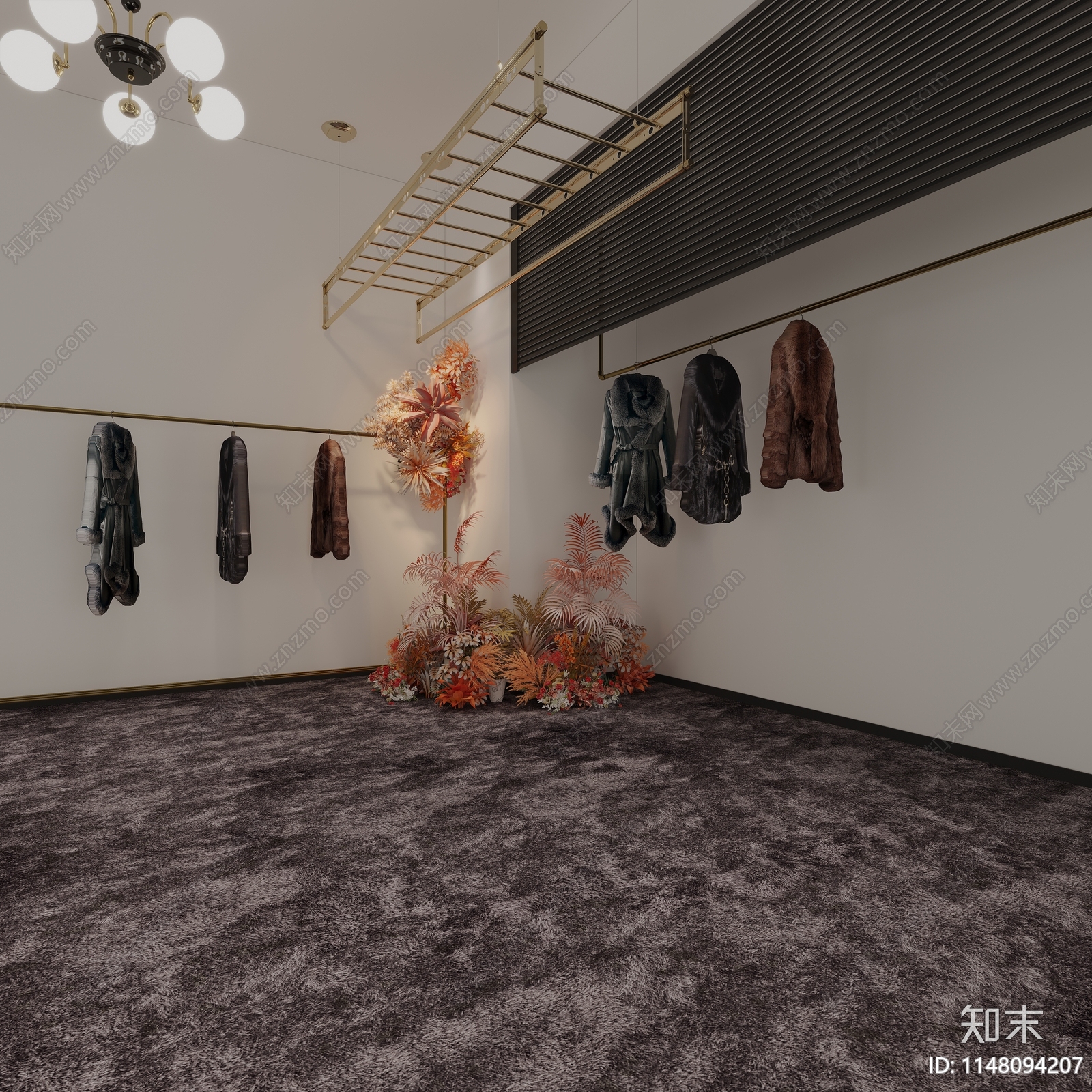 现代服装鞋店3D模型下载【ID:1148094207】