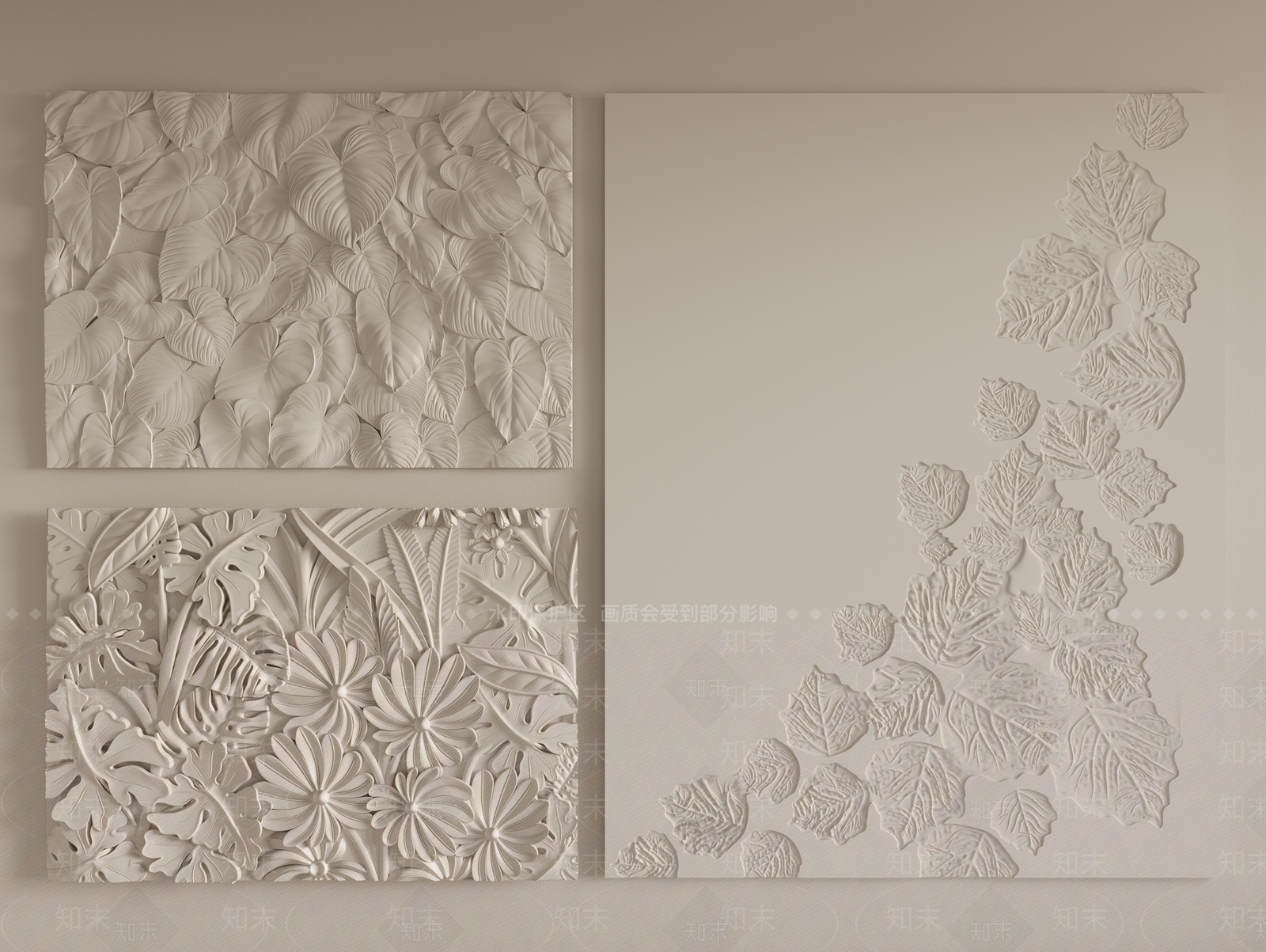 现代浮雕墙面SU模型下载【ID:1148096512】