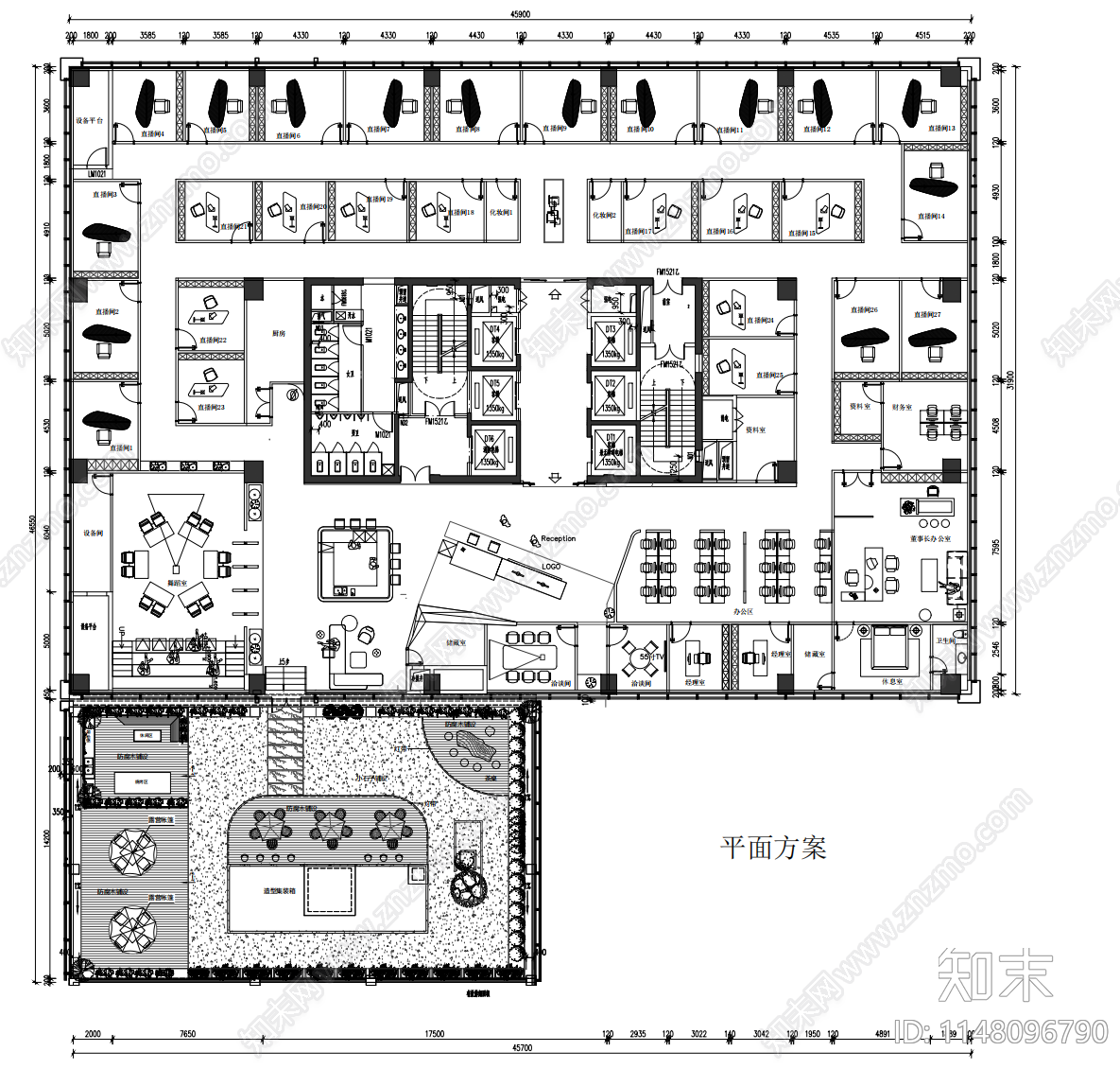 直播间cad施工图下载【ID:1148096790】