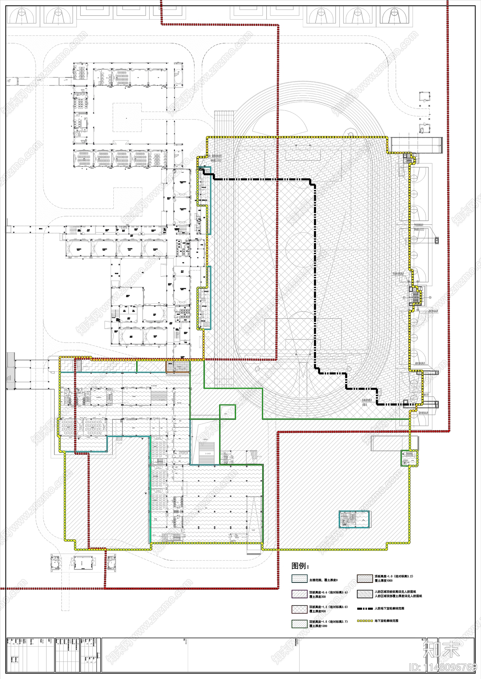 中学校区扩建施工图cad施工图下载【ID:1148096769】