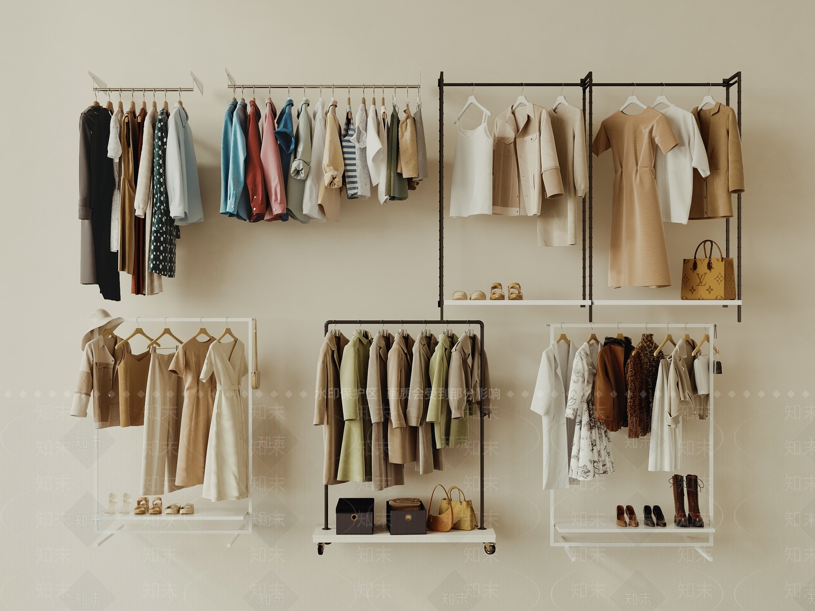 服饰鞋帽3D模型下载【ID:1148099050】