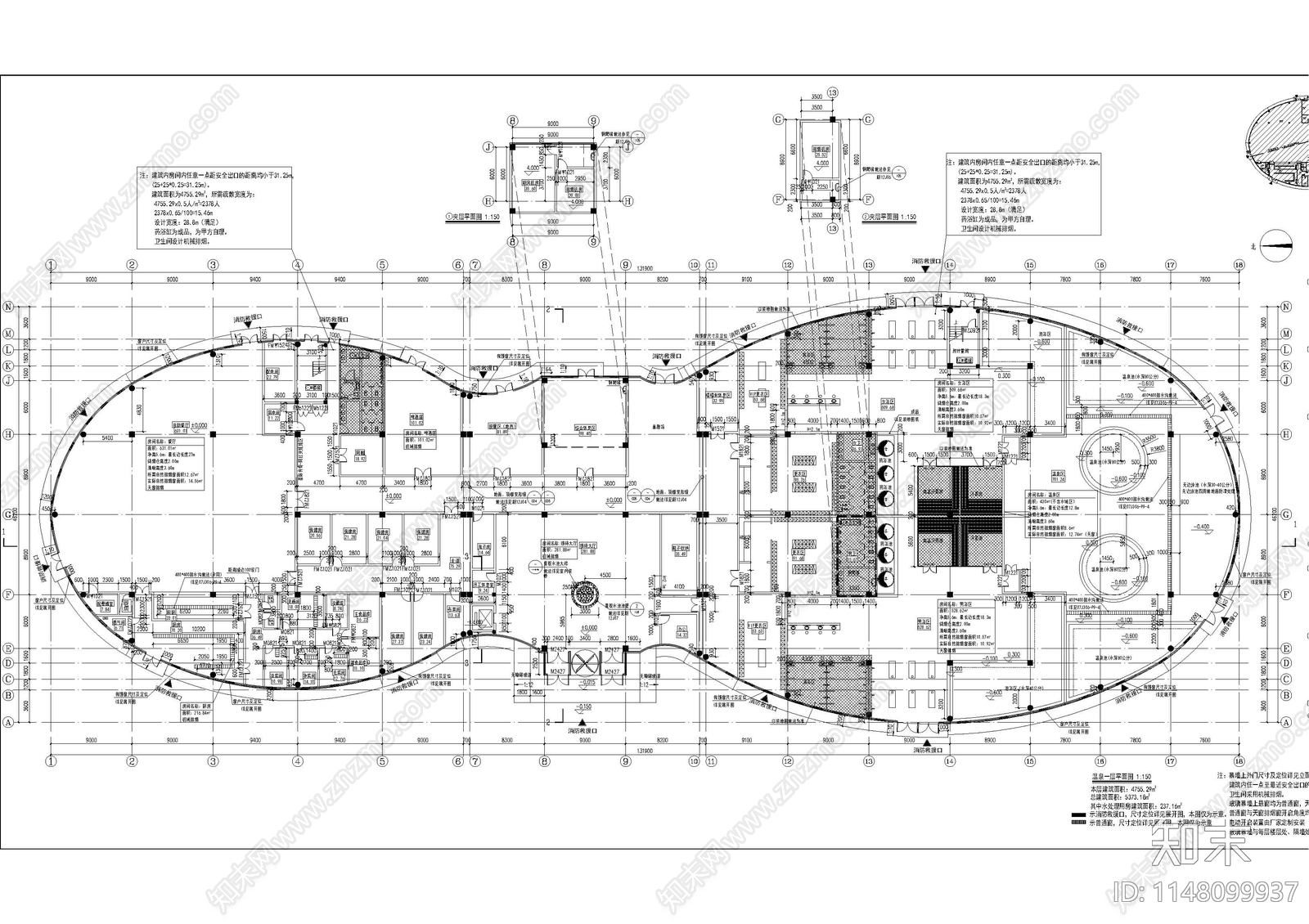 温泉娱乐休闲洗浴施工图下载【ID:1148099937】