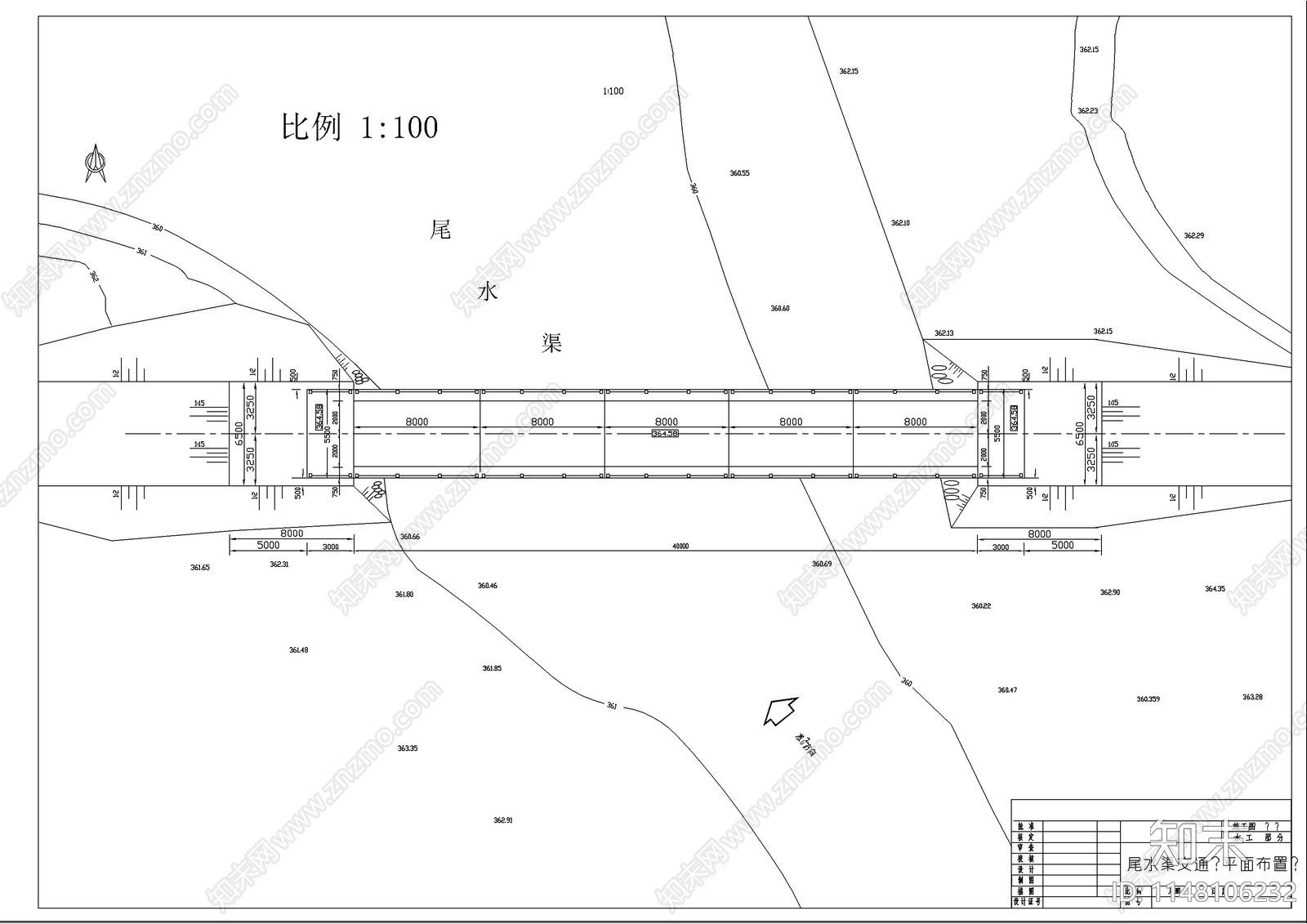 某水利工程8m跨度板桥结构钢筋图cad施工图下载【ID:1148106232】