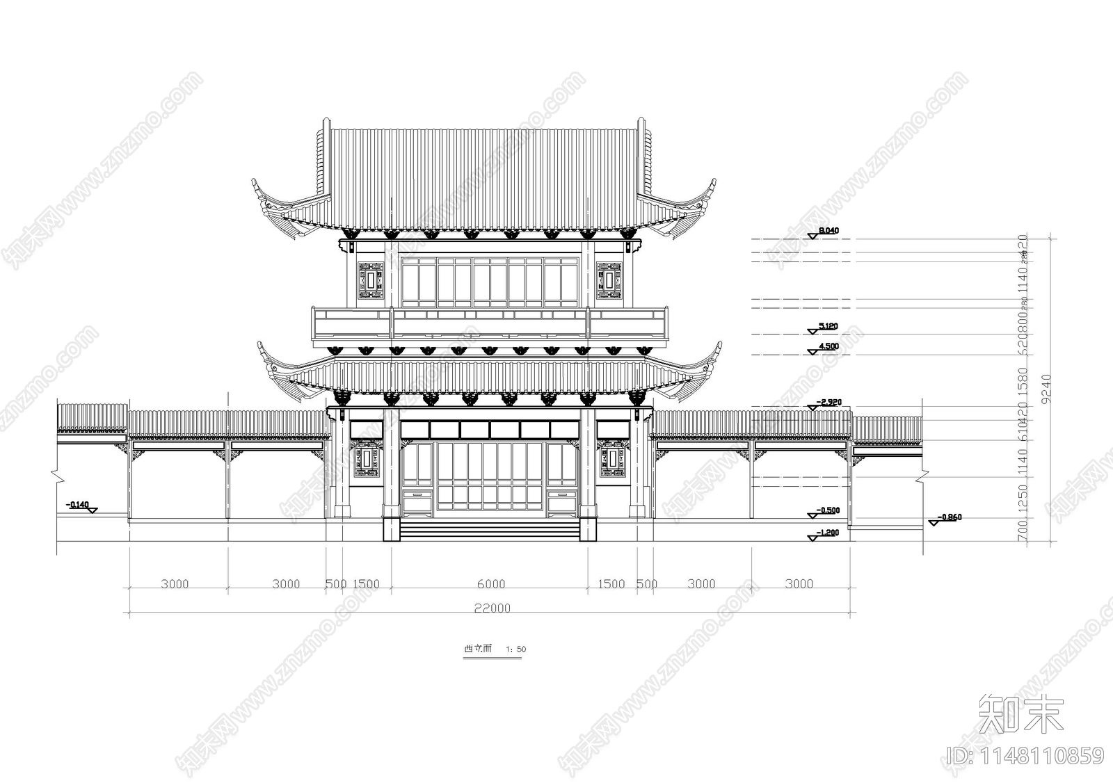 200套古建筑施工图下载【ID:1148110859】