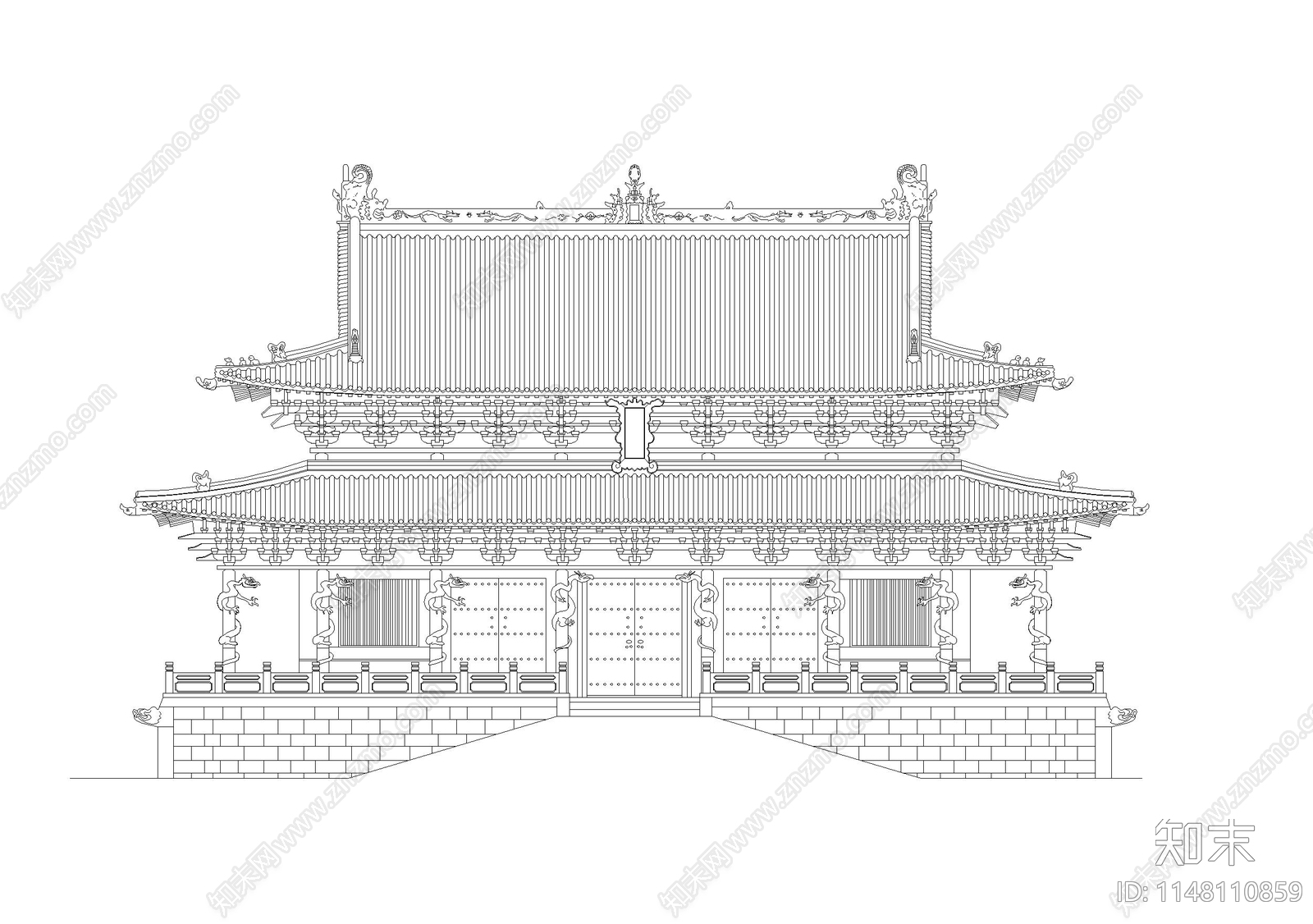 200套古建筑施工图下载【ID:1148110859】