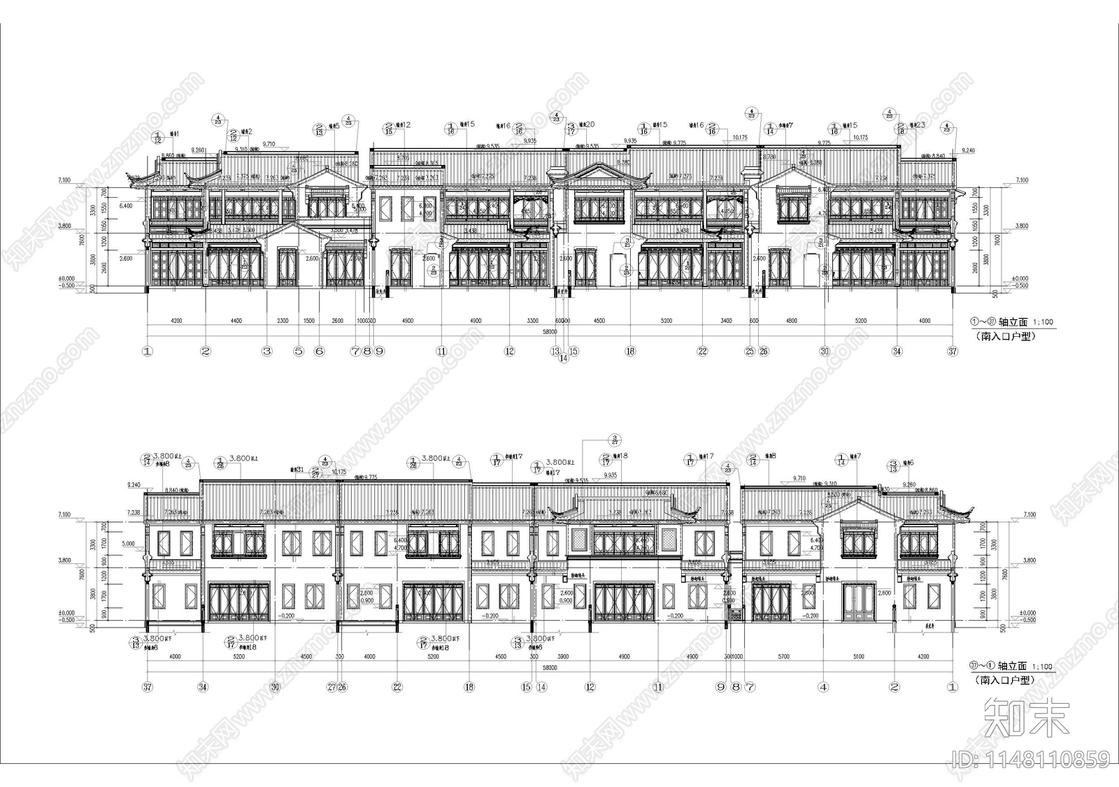 200套古建筑施工图下载【ID:1148110859】