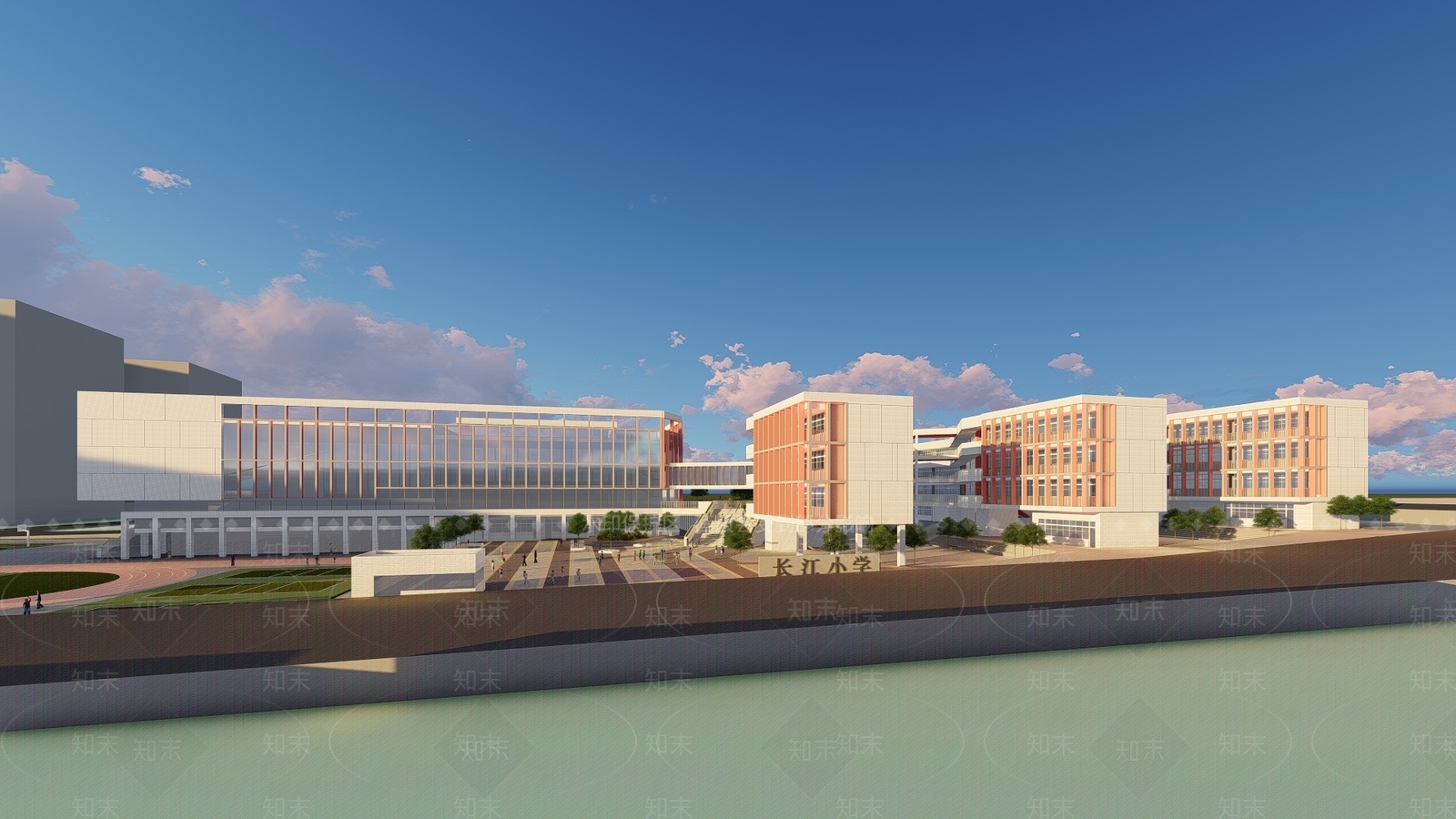 现代小学SU模型下载【ID:1148439721】
