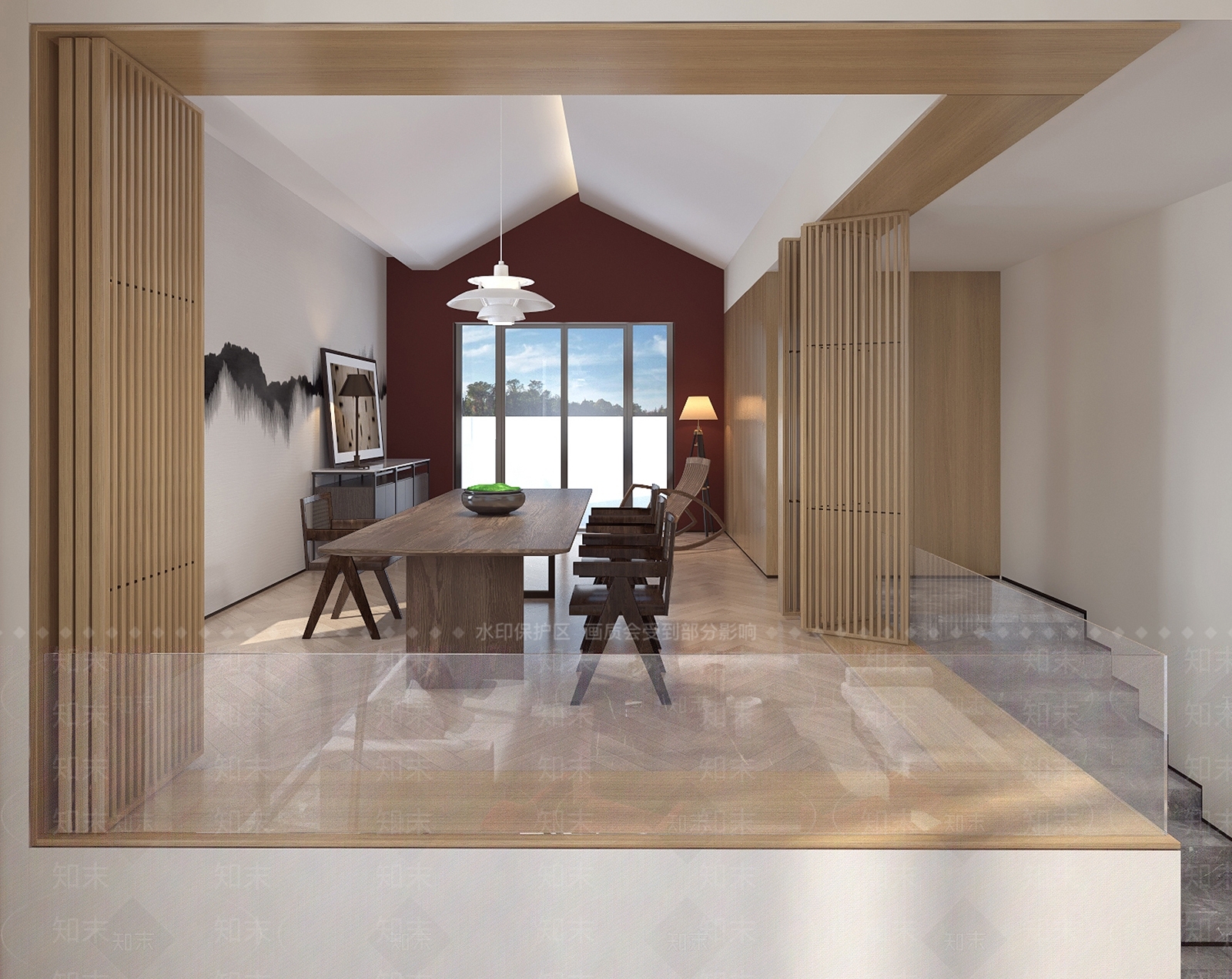 新中式小茶室SU模型下载【ID:1148113298】