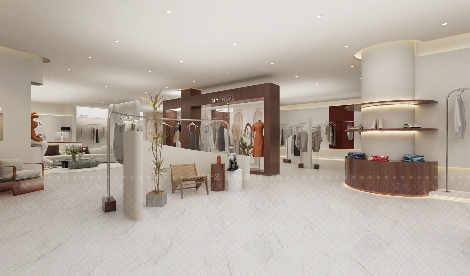 现代女装店3D模型下载【ID:1148115375】
