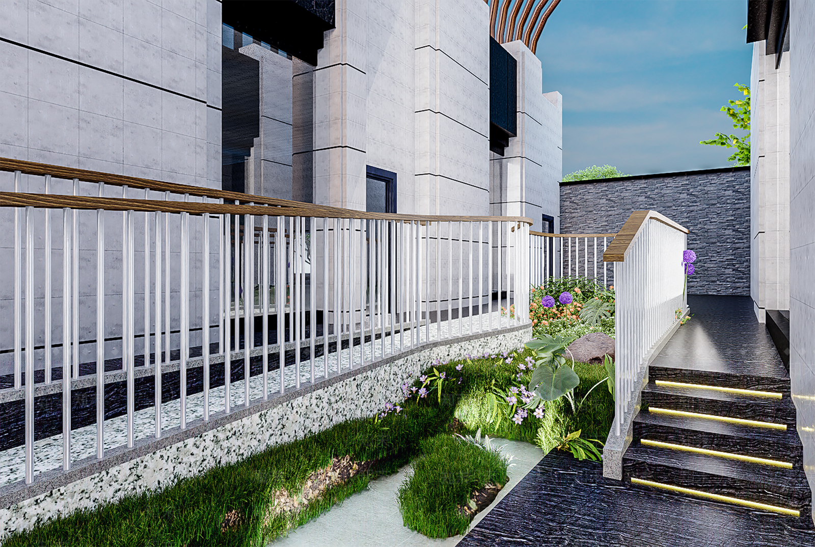 现代餐饮建筑SU模型下载【ID:1151514173】