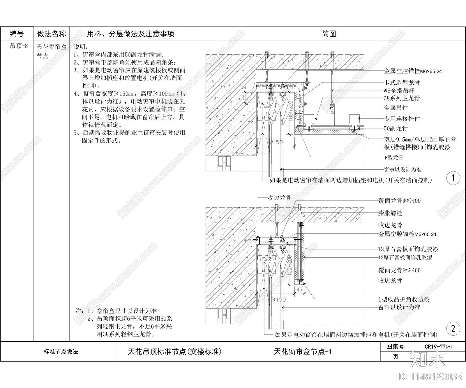 地产商精装技术标准装修节点施工图下载【ID:1148120035】