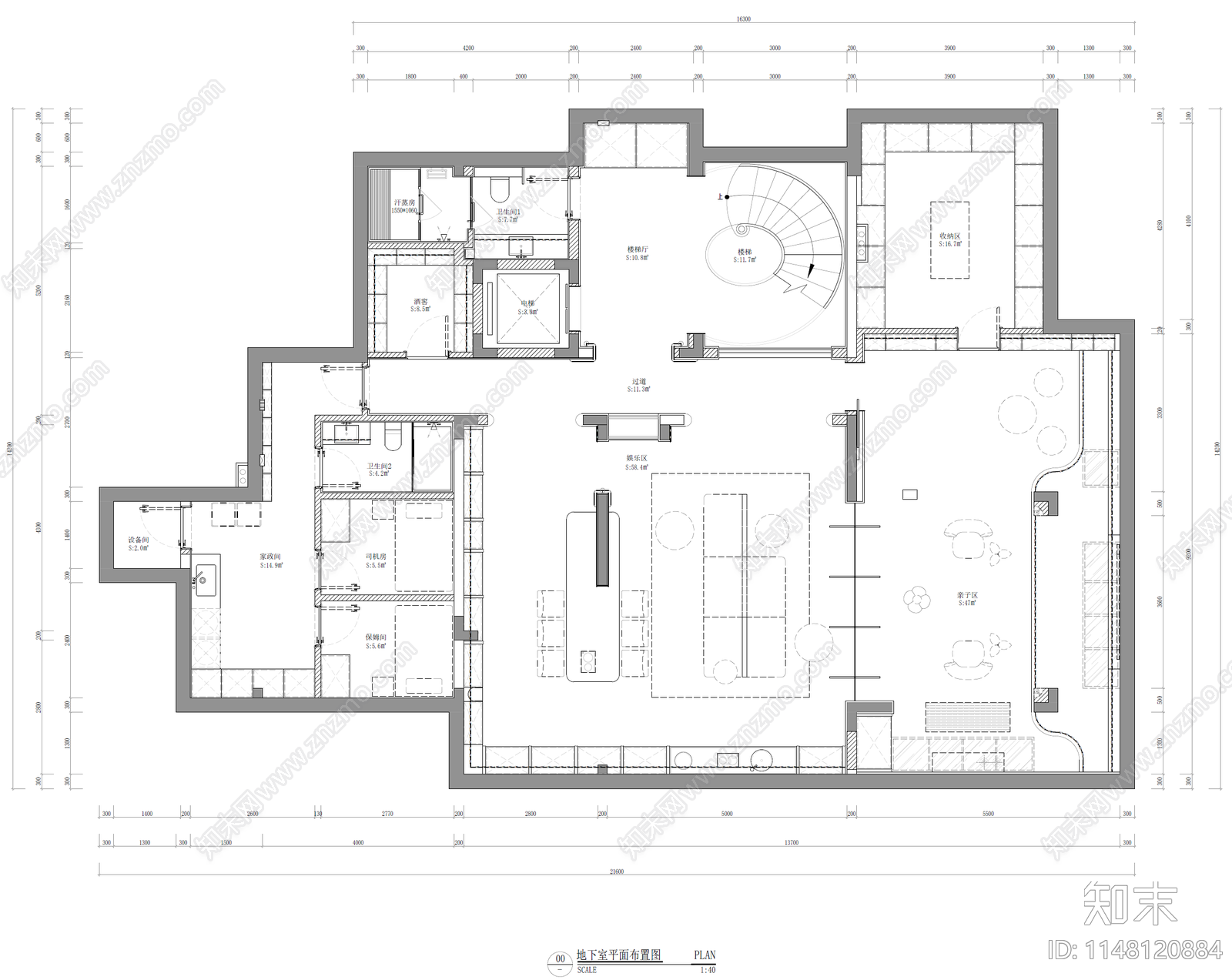 现代至尊别墅装饰工程施工图cad施工图下载【ID:1148120884】