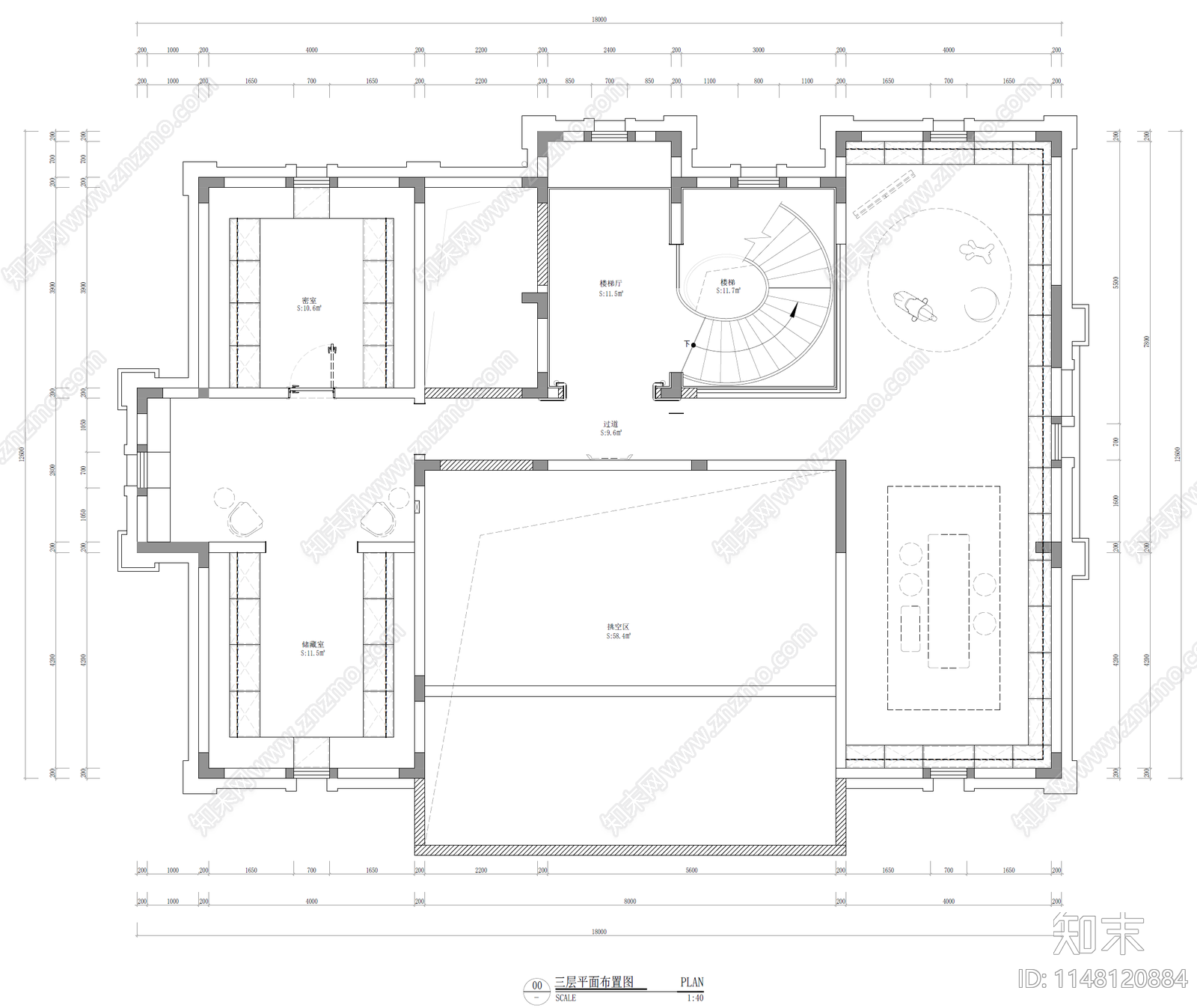 现代至尊别墅装饰工程施工图cad施工图下载【ID:1148120884】