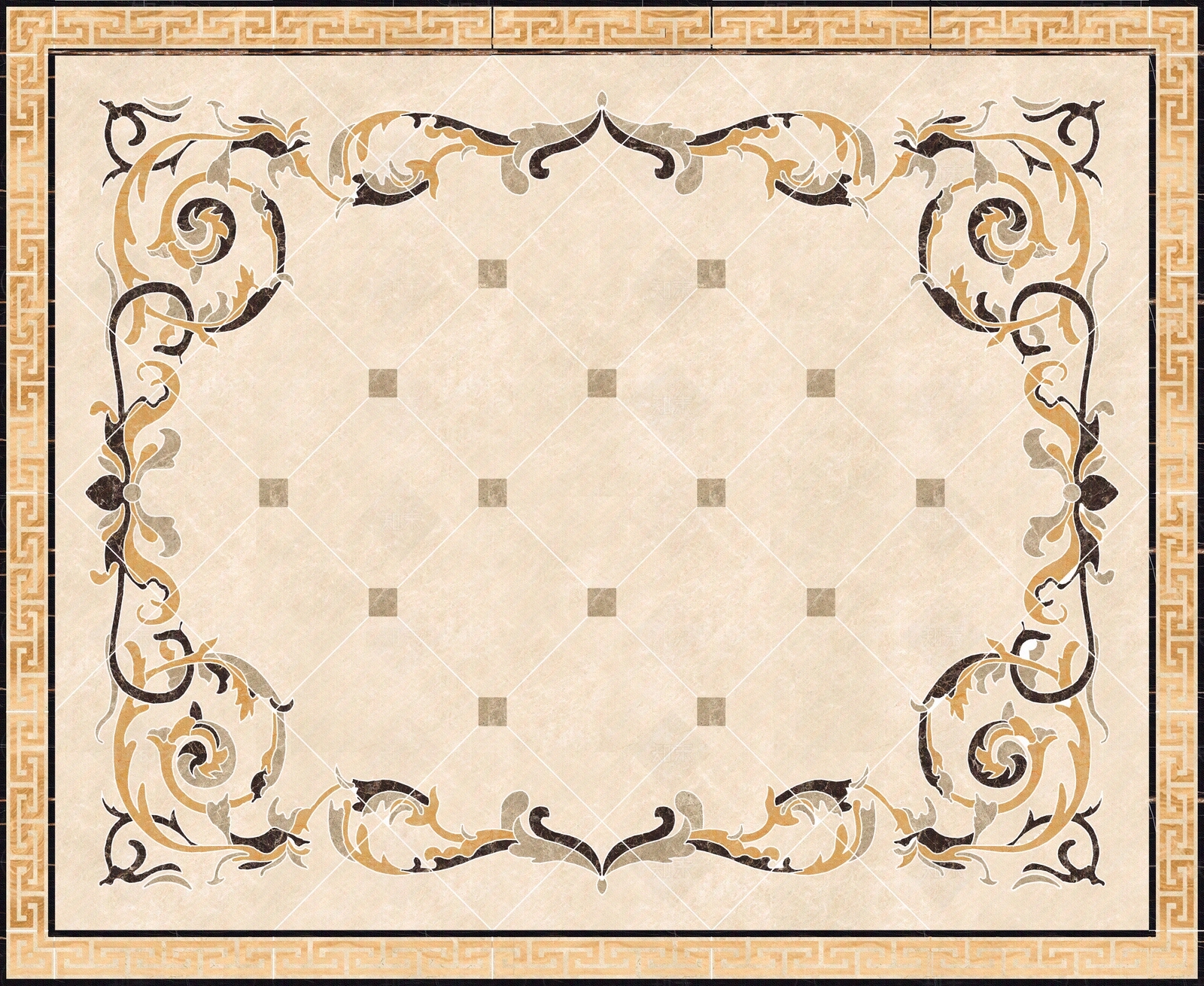 欧式水刀拼花石材贴图下载【ID:1148123303】