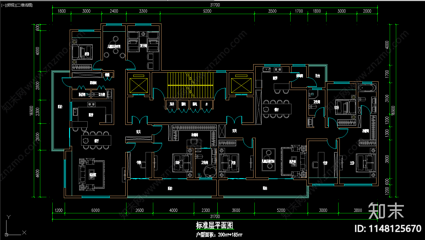 现代住宅区建筑cad施工图下载【ID:1148125670】