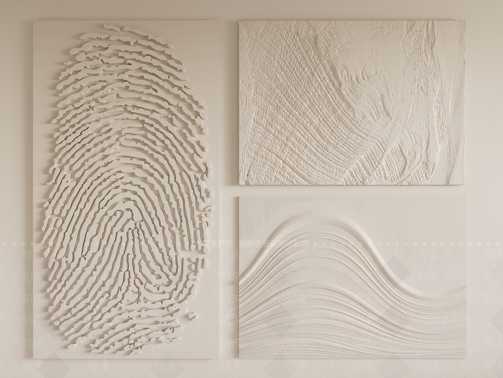 现代浮雕墙面SU模型下载【ID:1148128723】