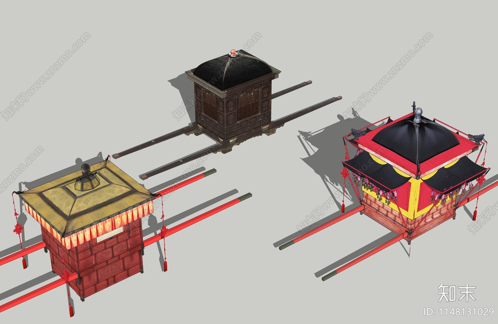 古代轿子SU模型下载【ID:1148131029】