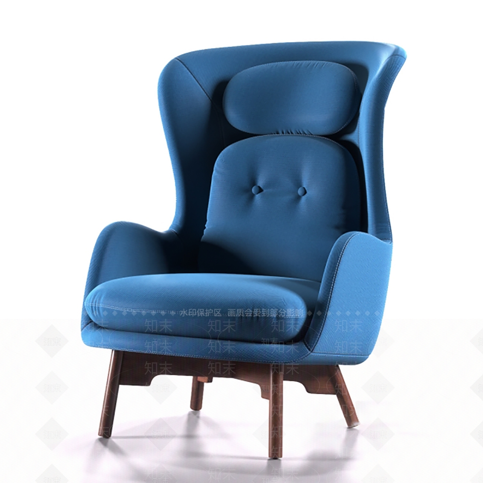 现代单人高背3D模型下载【ID:1148133024】