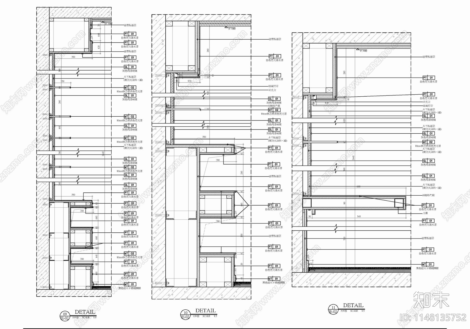 80㎡跃层办公公寓样板房室内cad施工图下载【ID:1148135752】