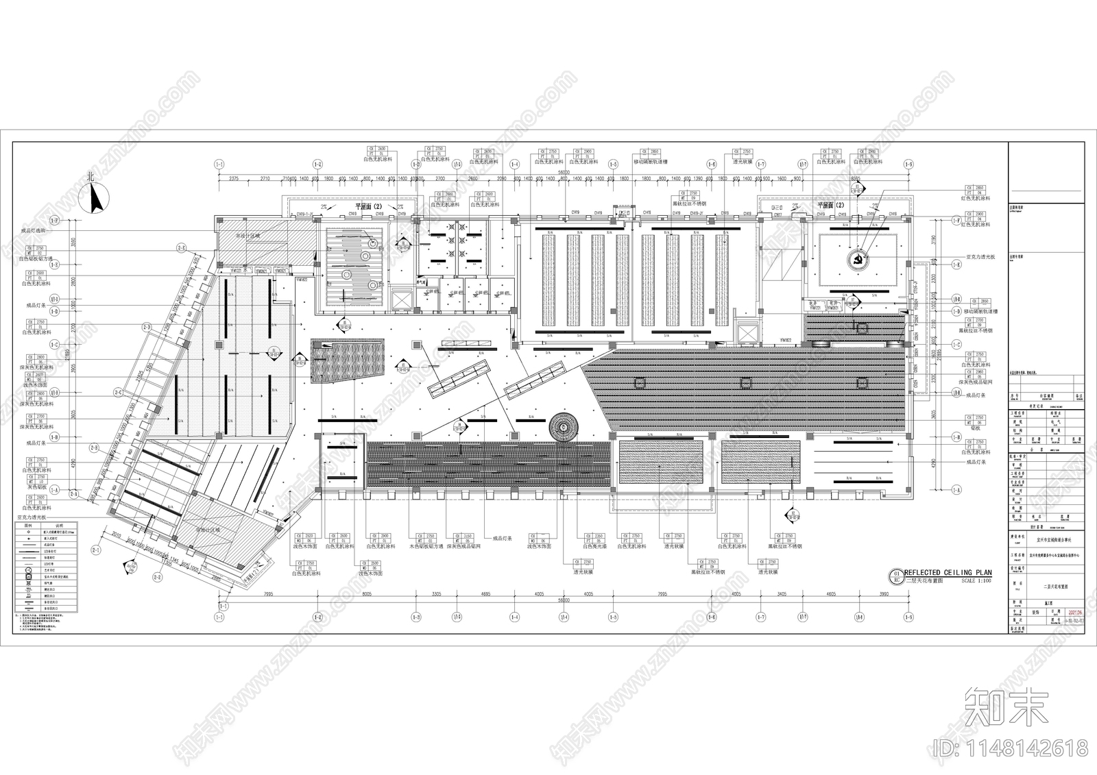 党建活动中心展厅室内cad施工图下载【ID:1148142618】