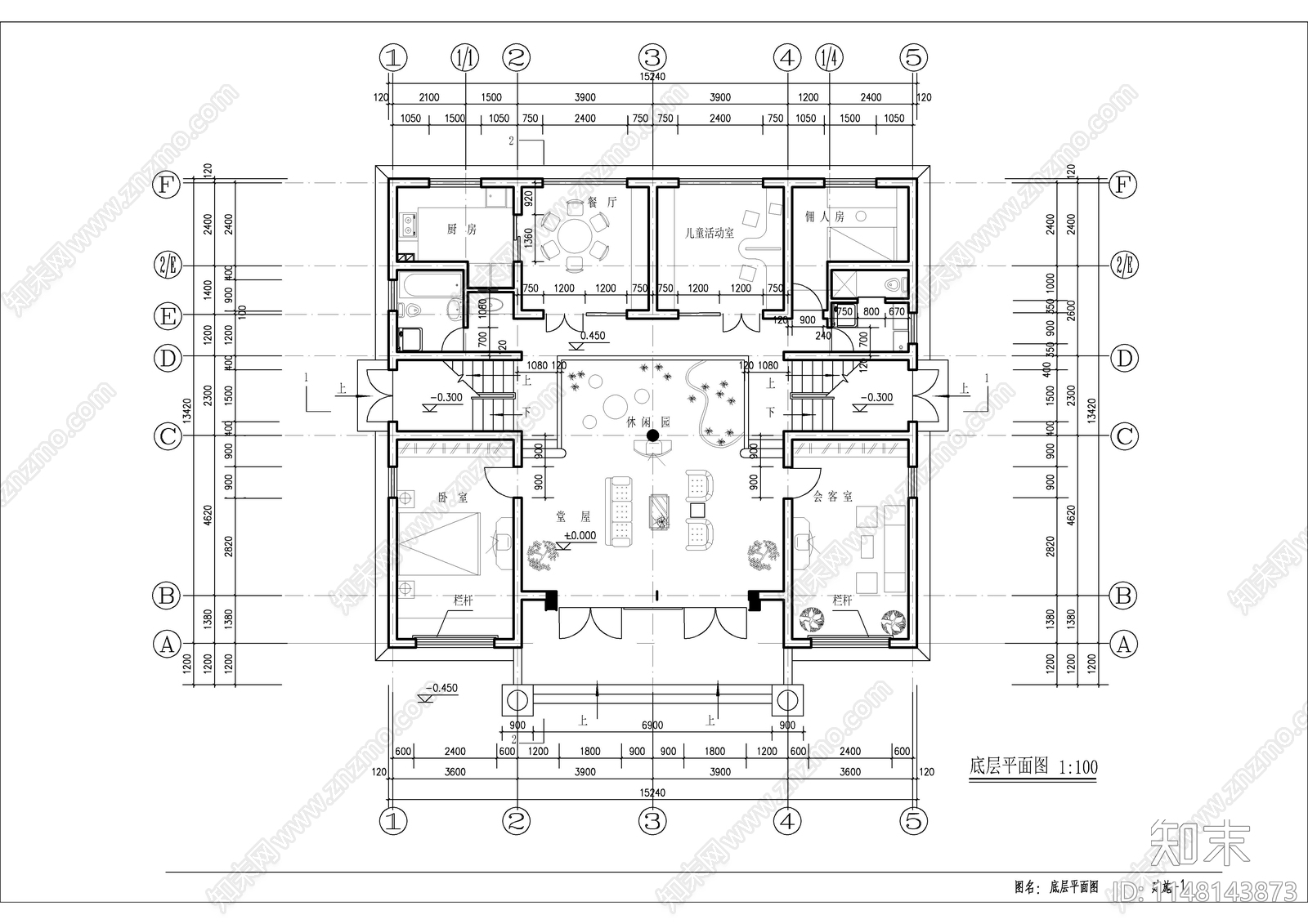 5层自建房建筑cad施工图下载【ID:1148143873】
