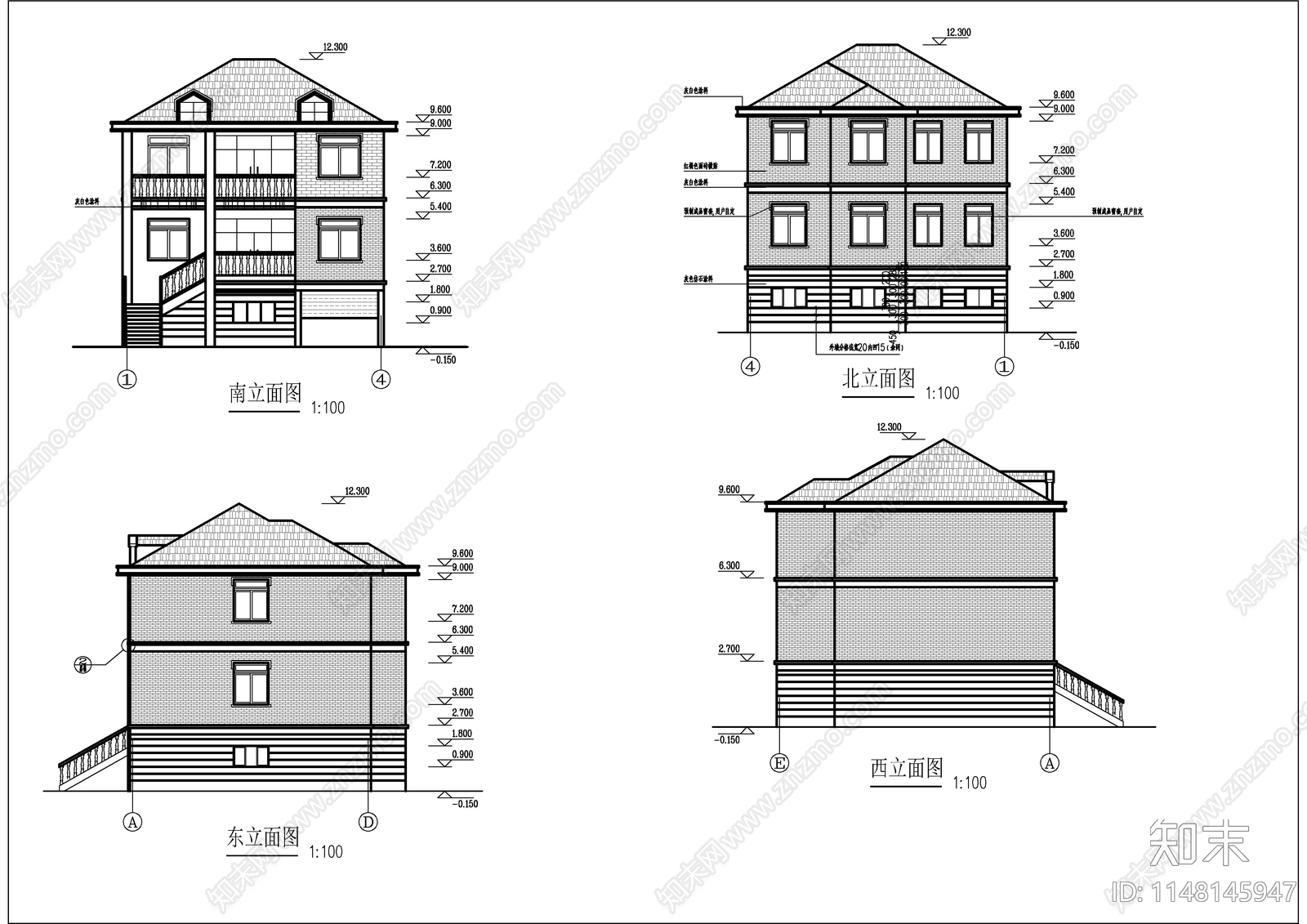 农居自建房建筑施工图下载【ID:1148145947】