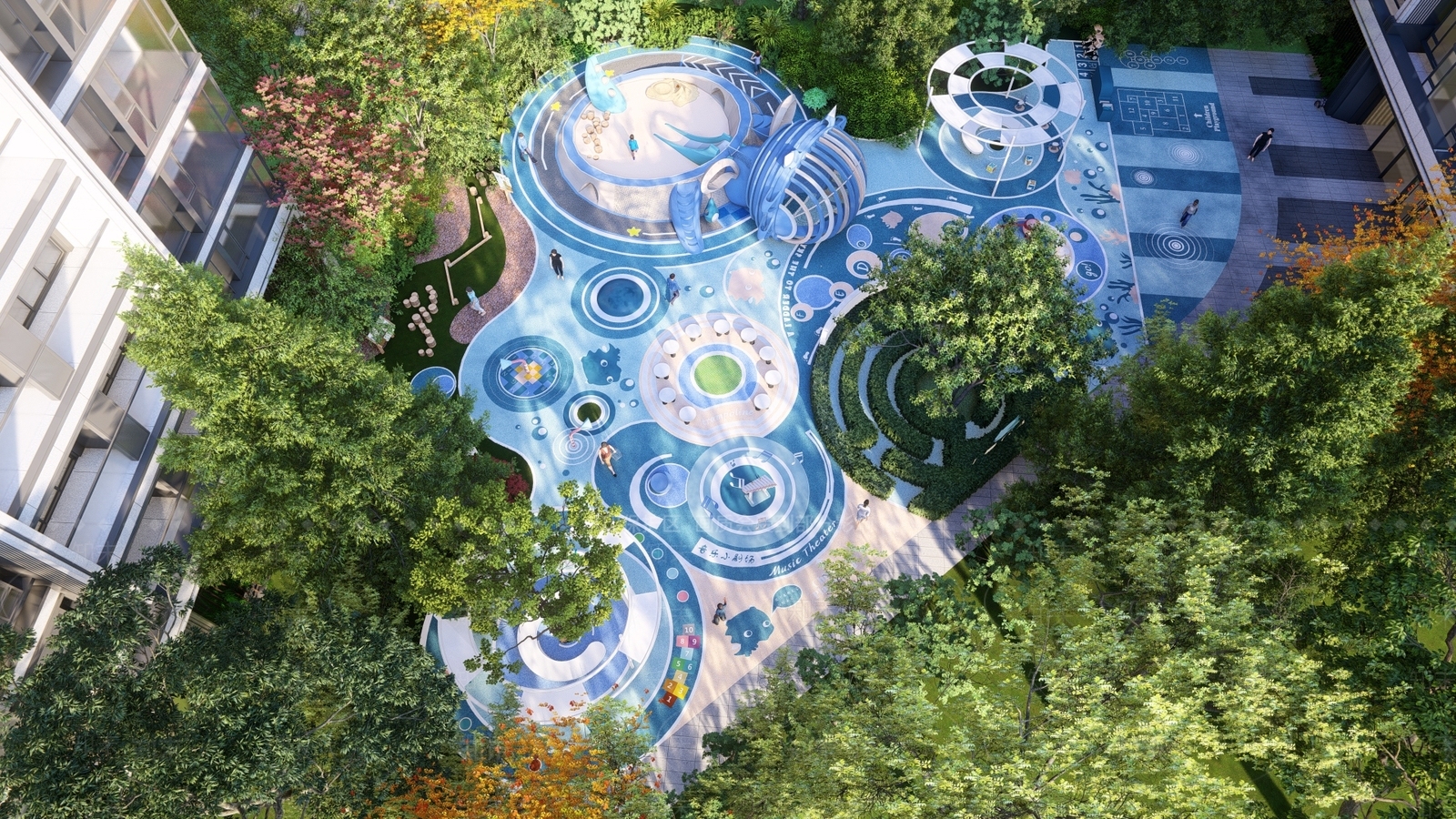 现代儿童游乐区SU模型下载【ID:1148147315】