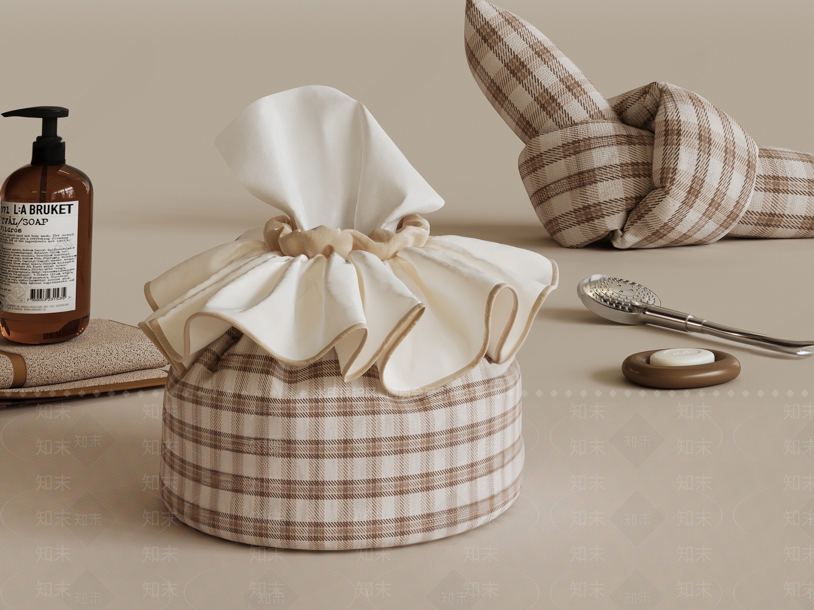 卫生间抽纸袋SU模型下载【ID:1148148006】