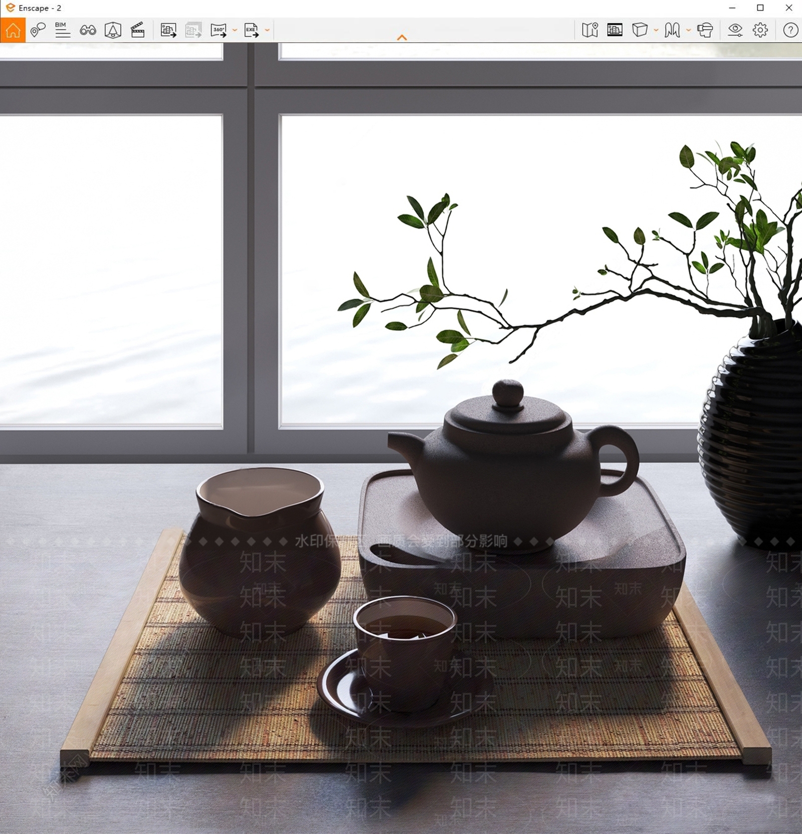 茶具SU模型下载【ID:1148149467】