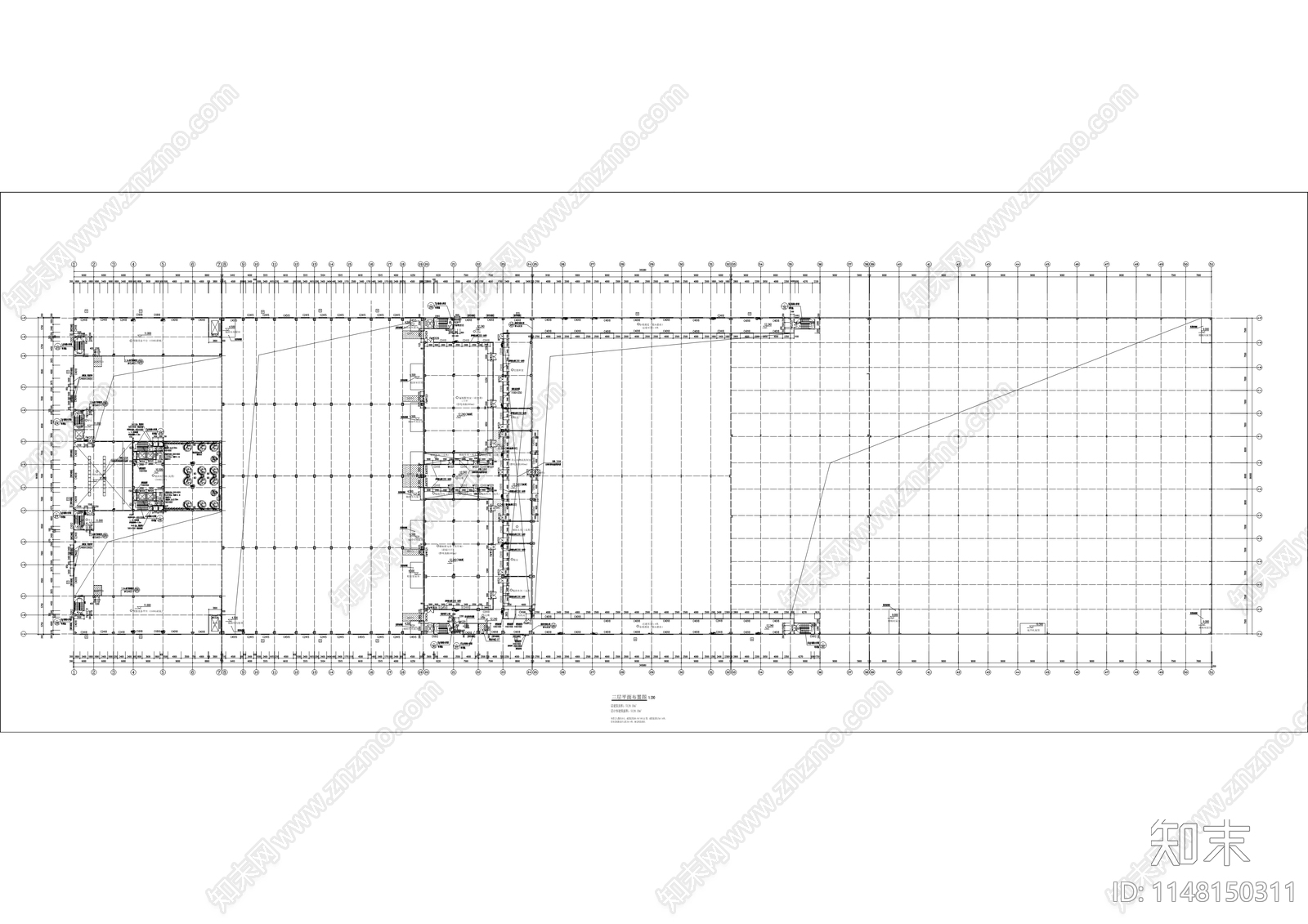 玻璃纤维智能制造生产线建筑cad施工图下载【ID:1148150311】