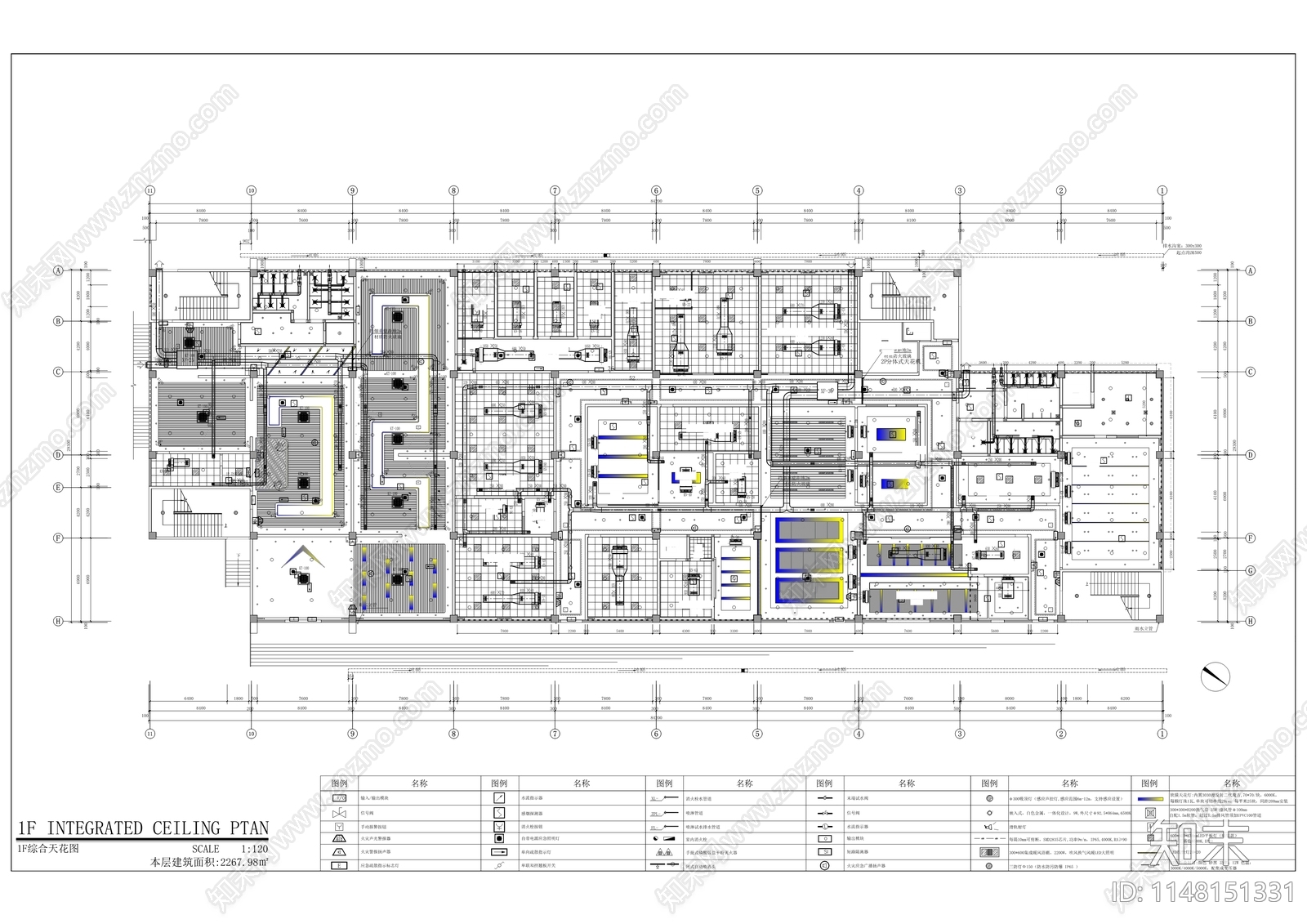 禁毒警示教育基地办公用房室内cad施工图下载【ID:1148151331】