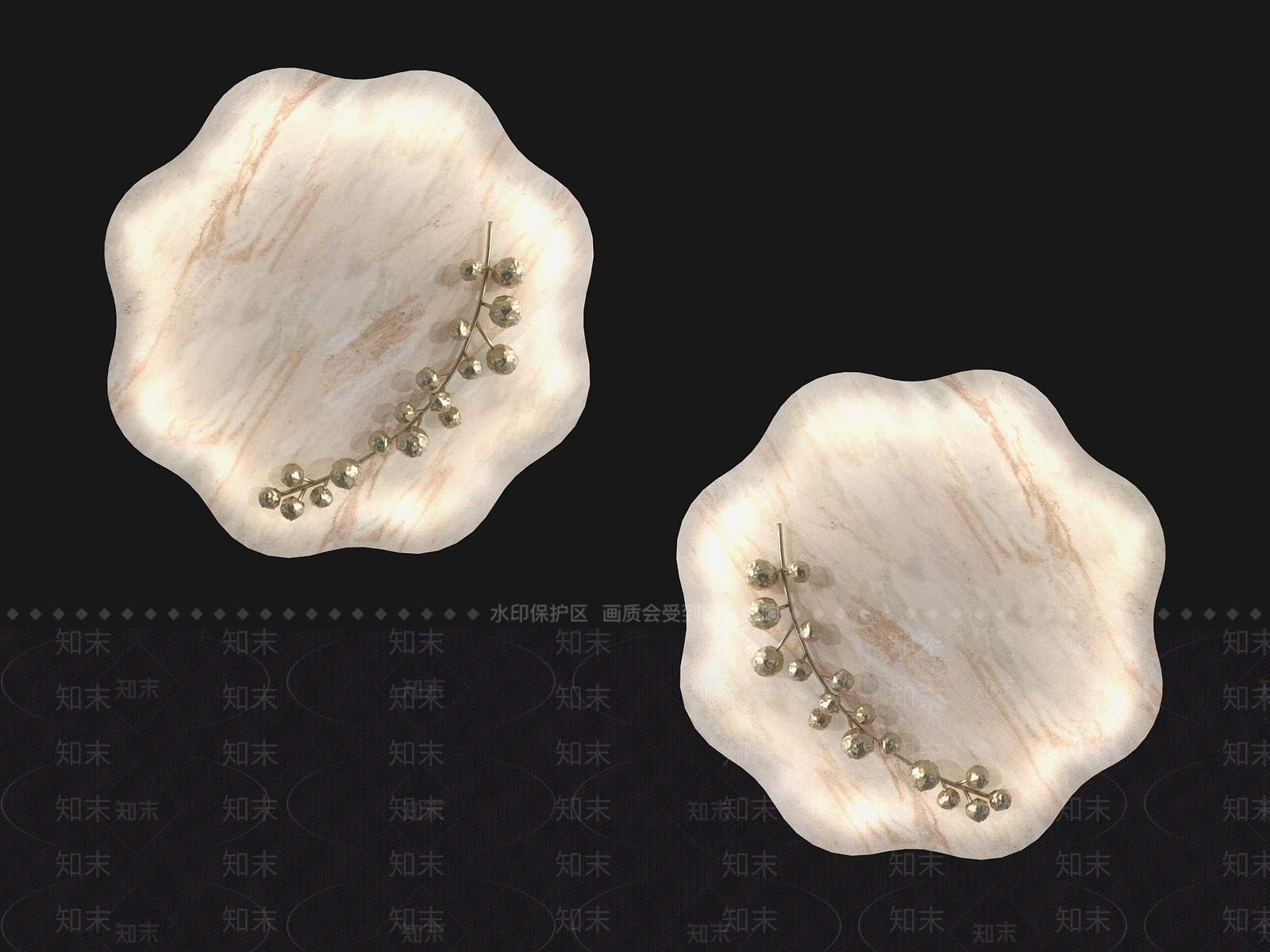 新中式简约墙饰摆件3D模型下载【ID:1148153788】