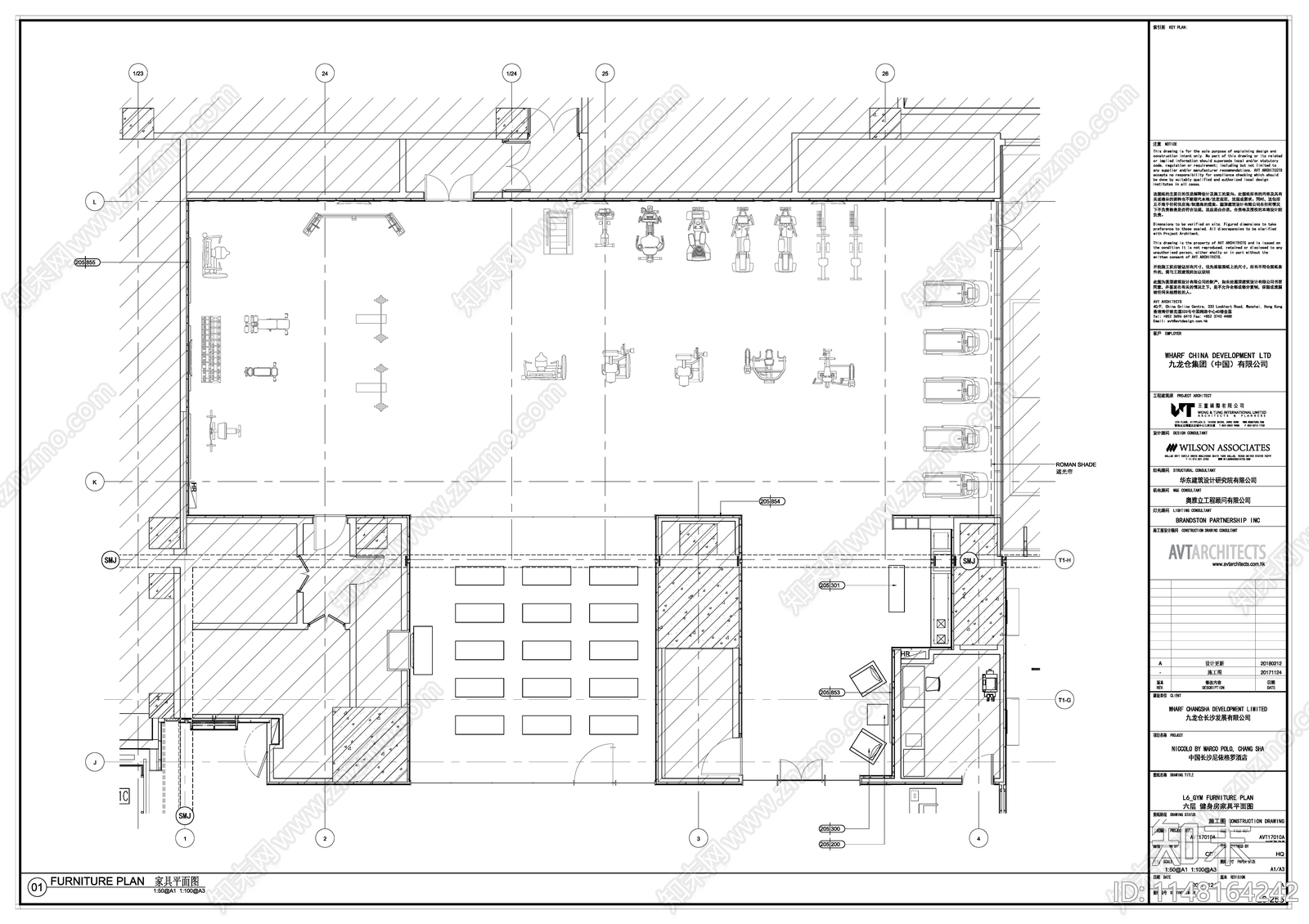 游泳池水疗健身房更衣室室内施工图下载【ID:1148164242】