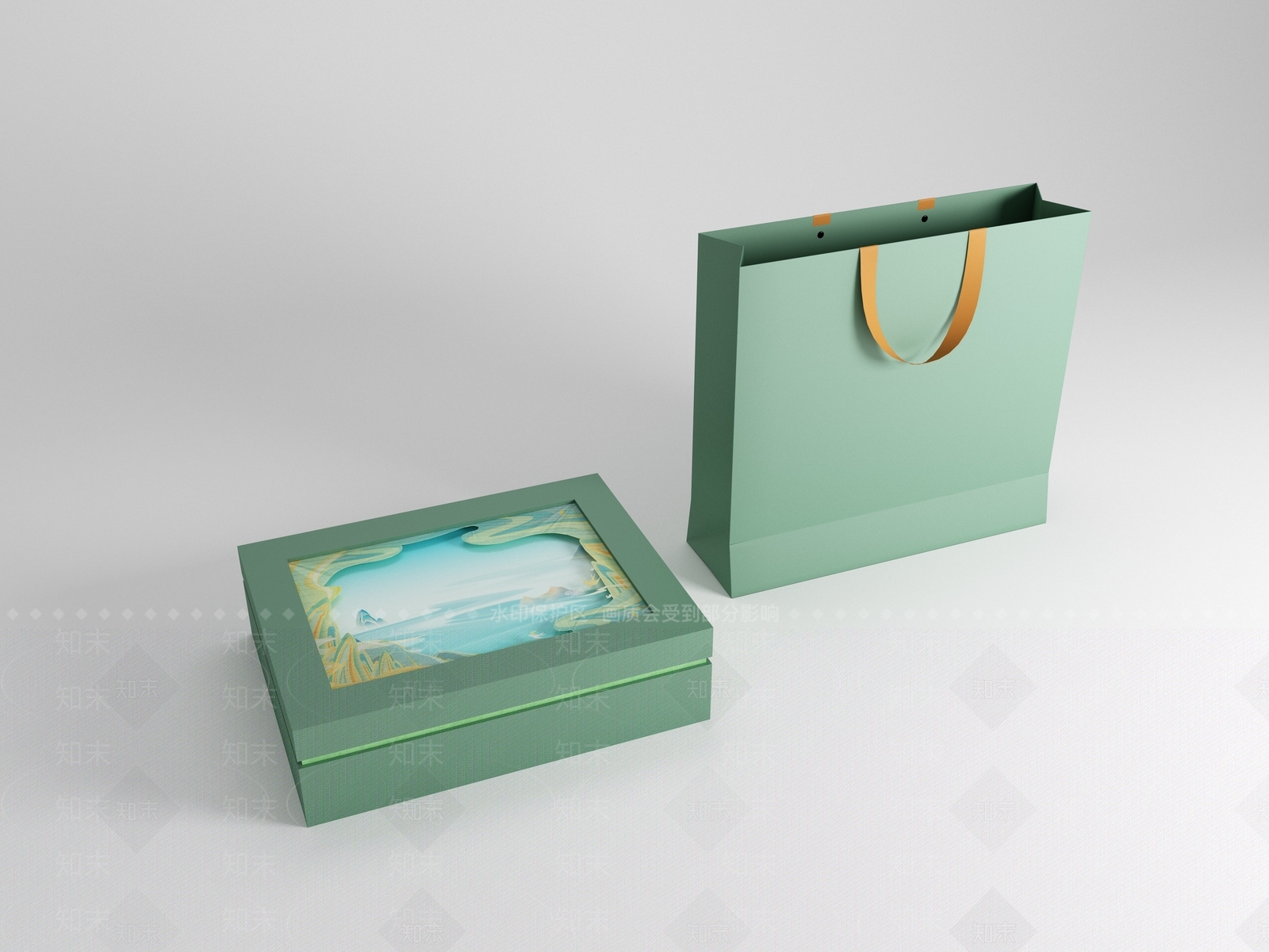 礼品盒3D模型下载【ID:1148190498】