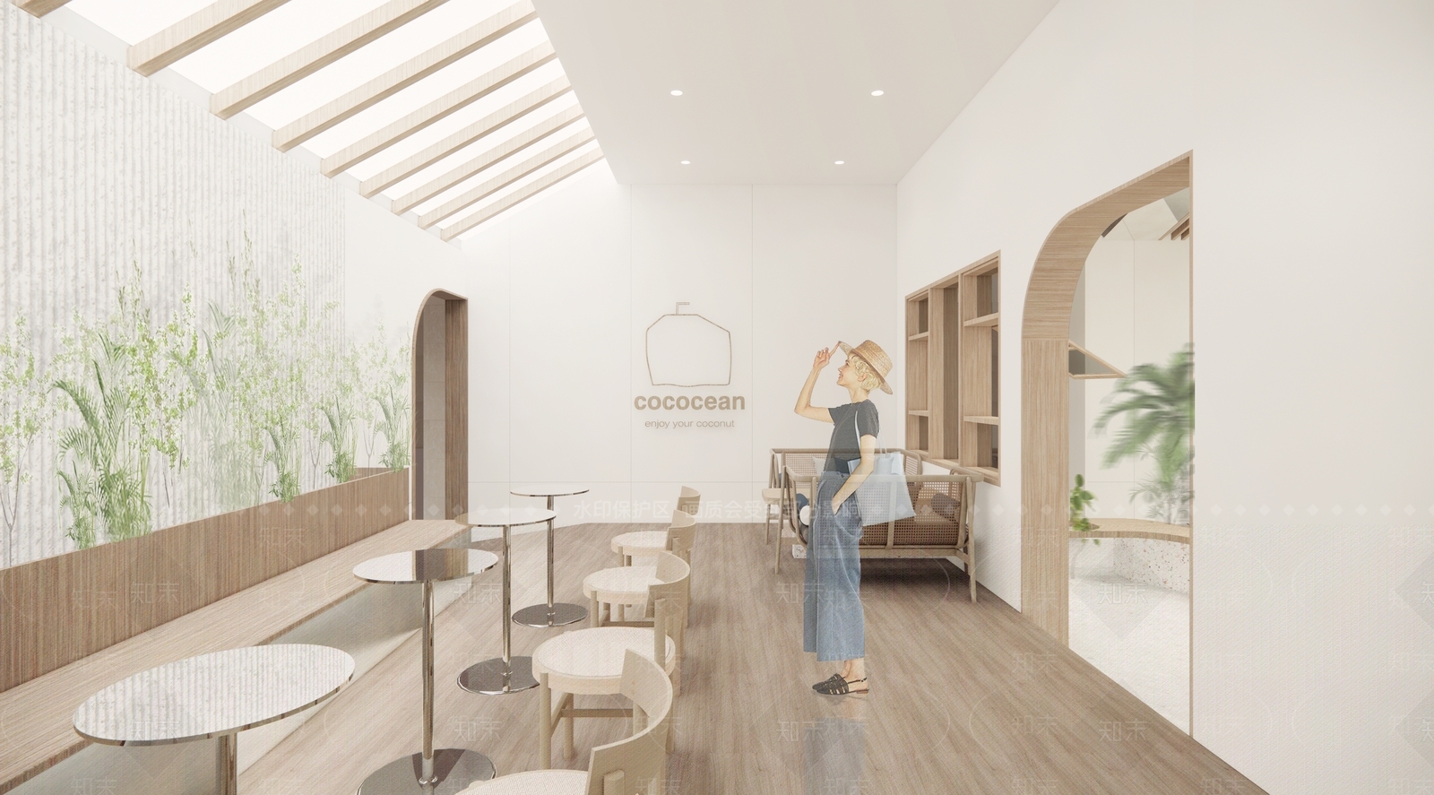 现代奶茶店SU模型下载【ID:1148470784】