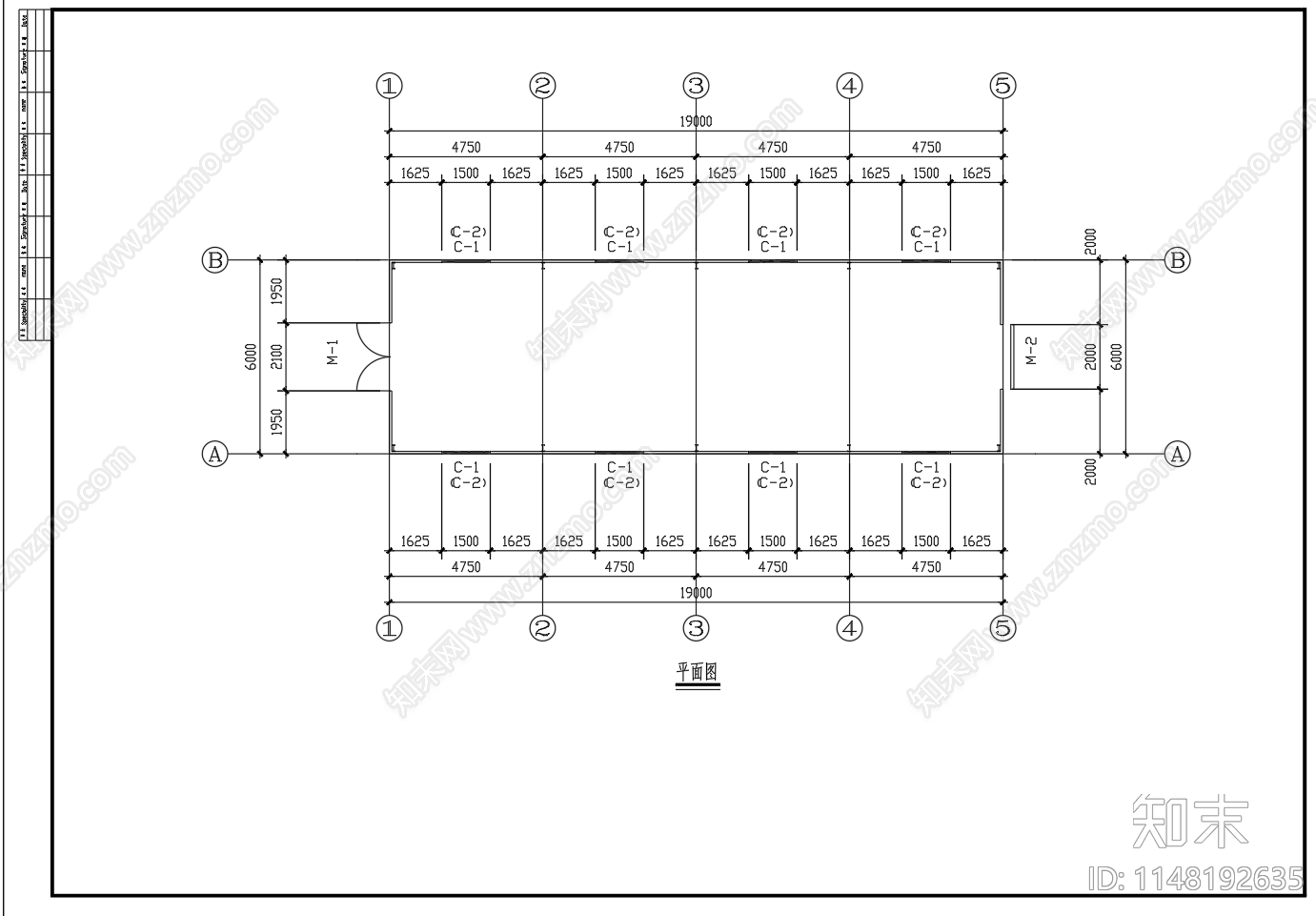 单层彩钢板板房建筑施工图下载【ID:1148192635】