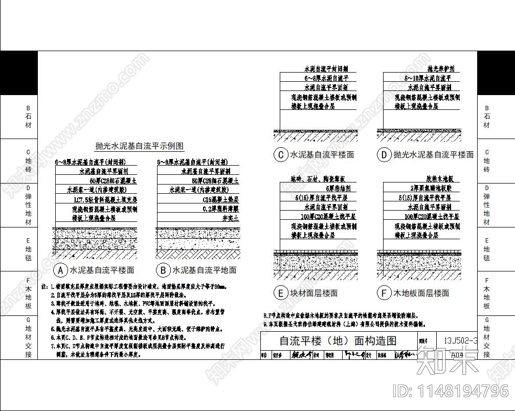 地面详图cad施工图下载【ID:1148194796】