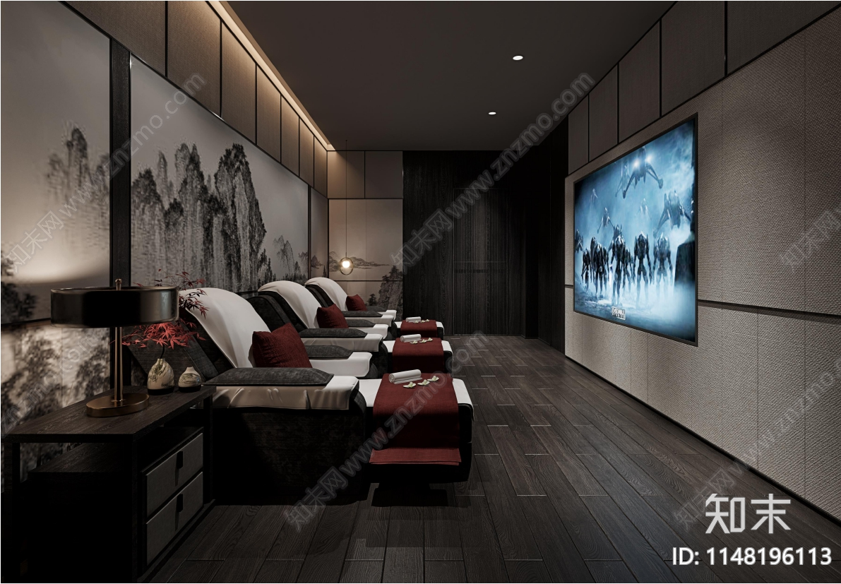 spa会所室内cad施工图下载【ID:1148196113】