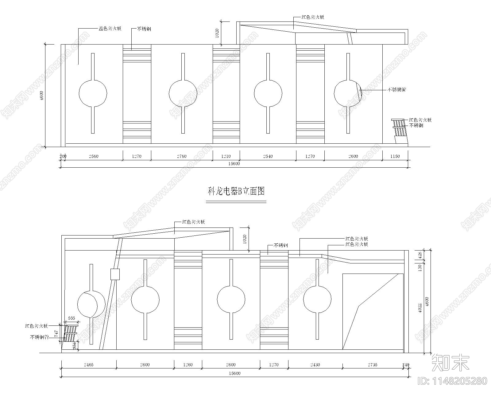 展览展会展厅展销厅展示设计cad施工图下载【ID:1148205280】