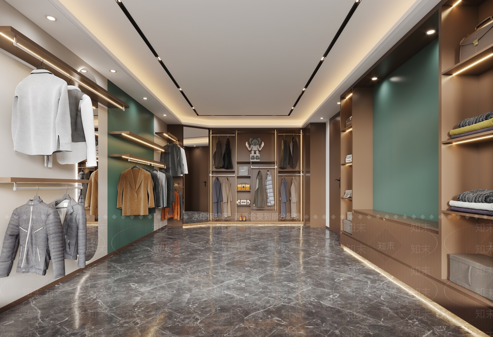 现代男士服装店3D模型下载【ID:1148221361】
