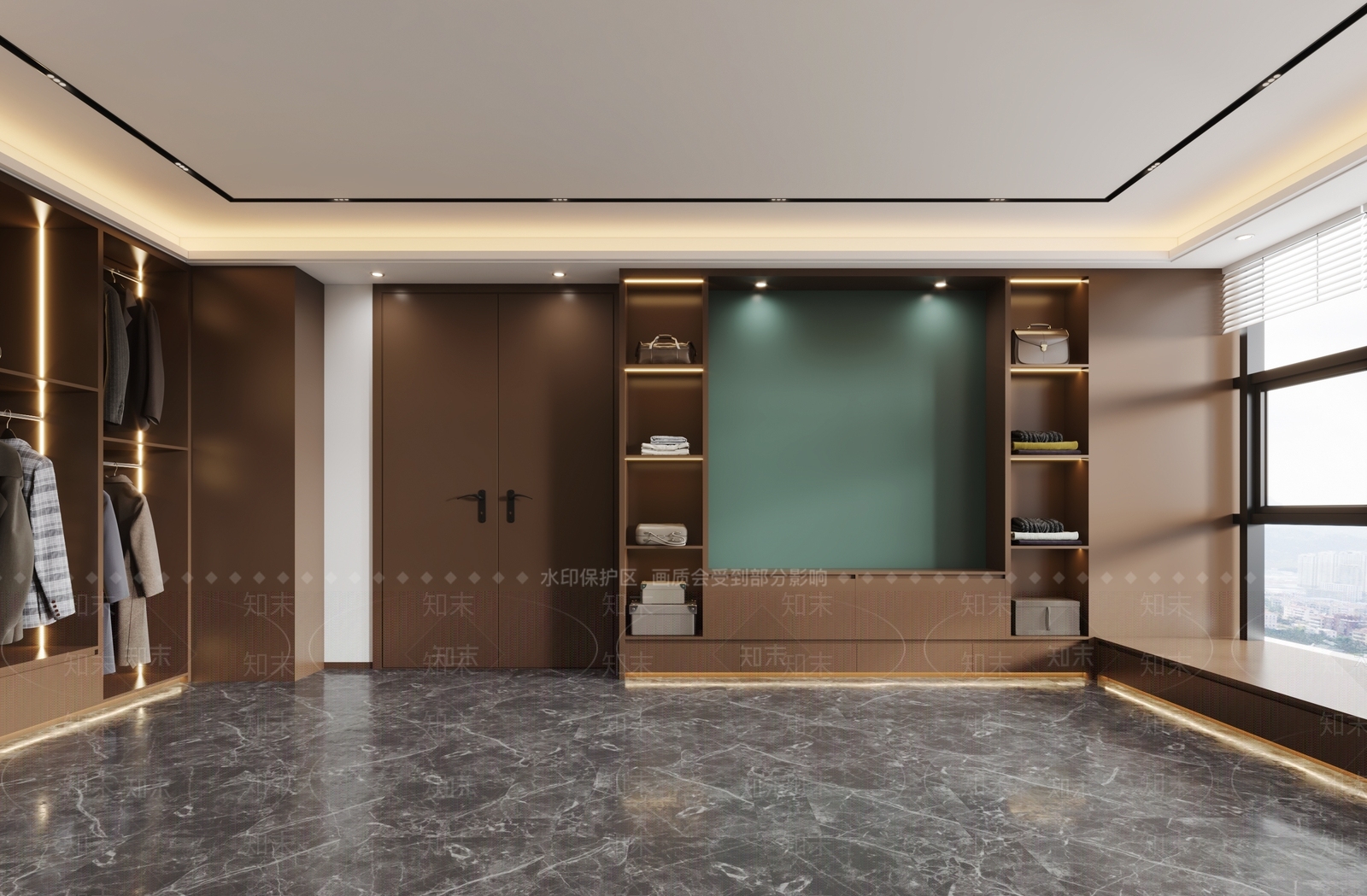现代男士服装店3D模型下载【ID:1148221361】