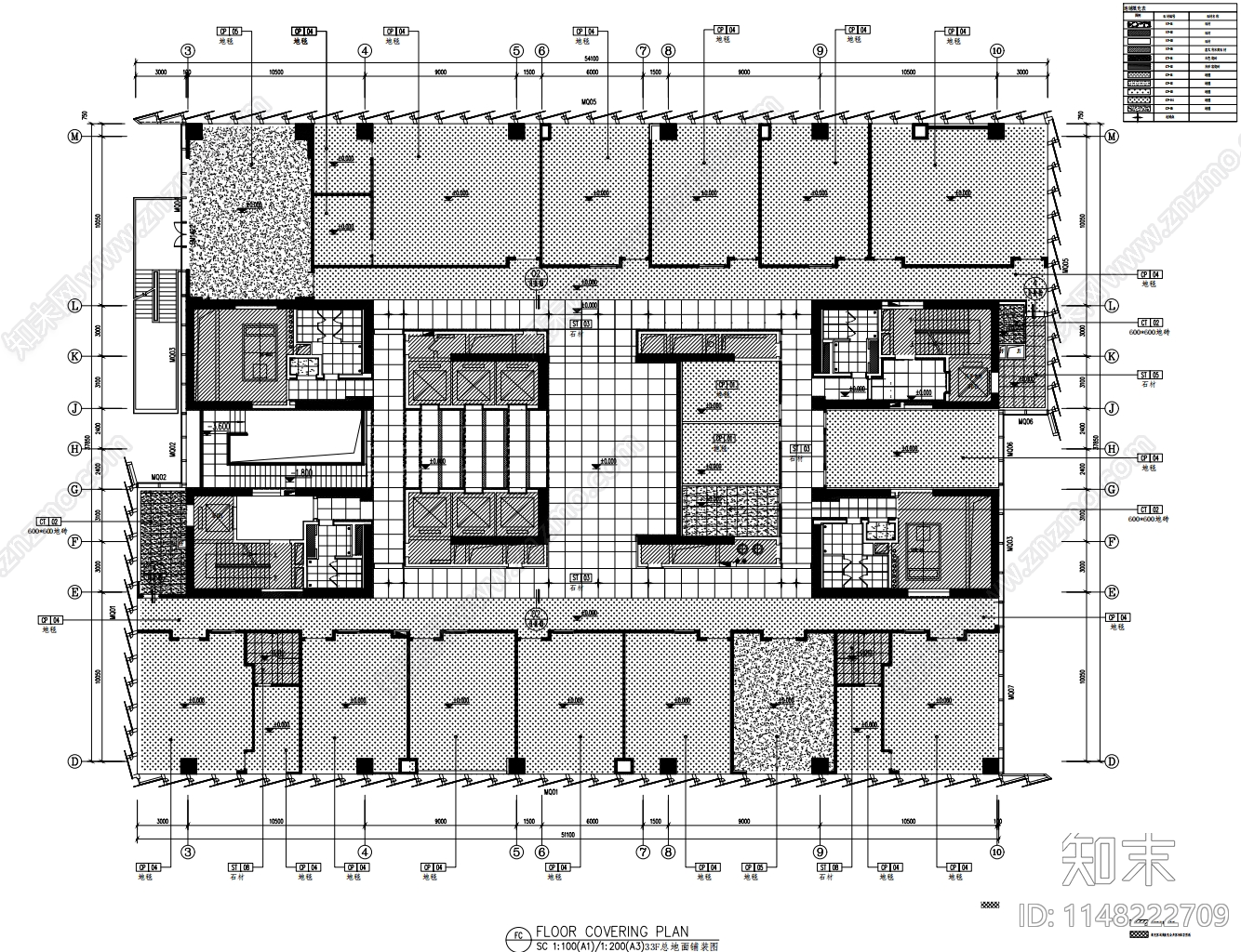 办公室室内cad施工图下载【ID:1148222709】