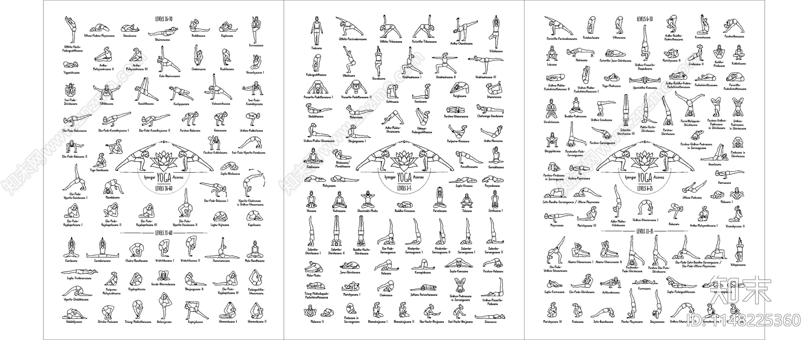 瑜伽健身体操美女人物图库施工图下载【ID:1148225360】