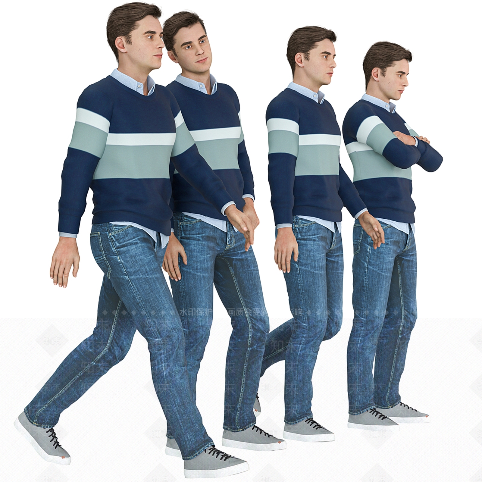男人3D模型下载【ID:1148226730】
