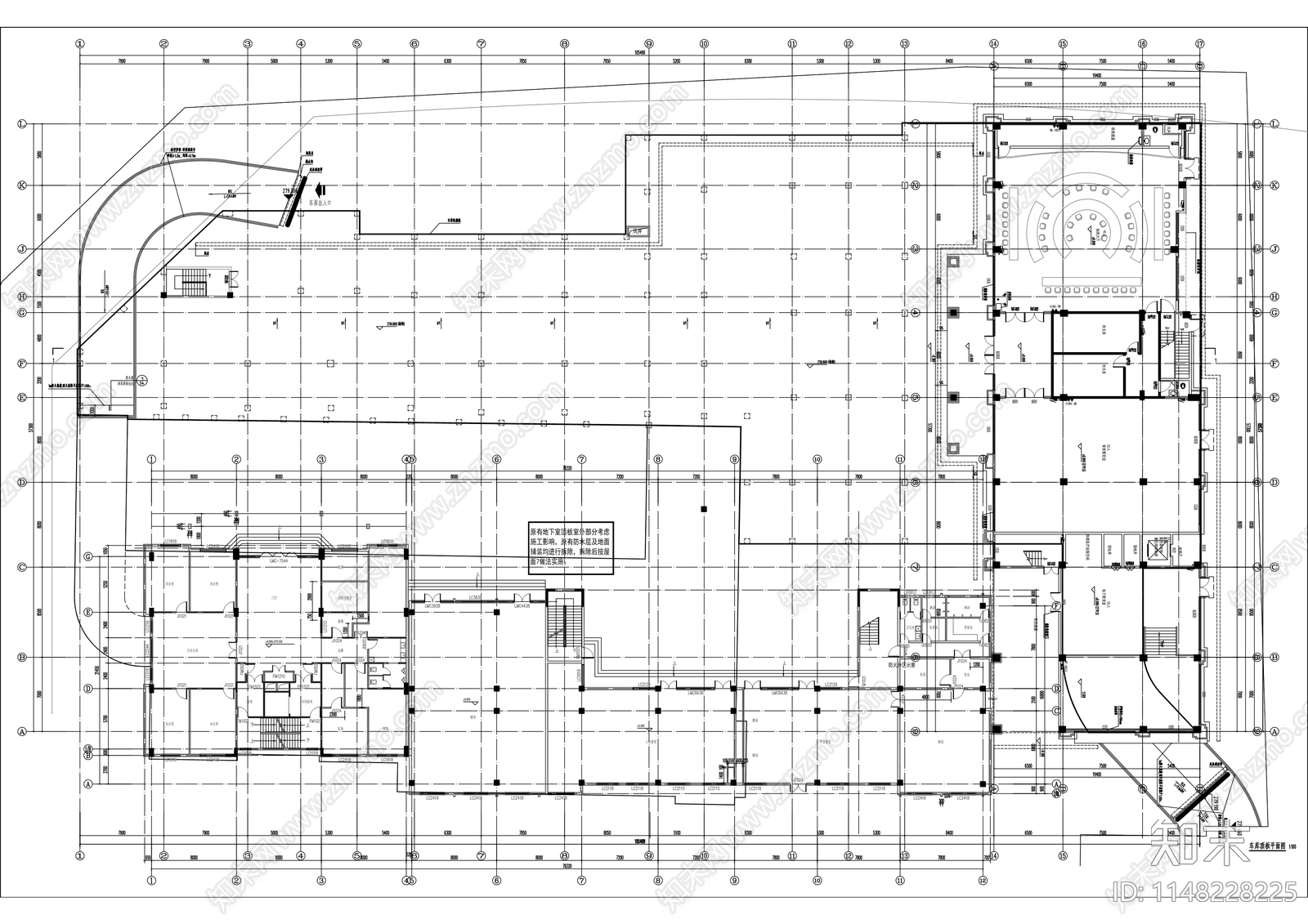 特勤局业务技术用房建筑cad施工图下载【ID:1148228225】