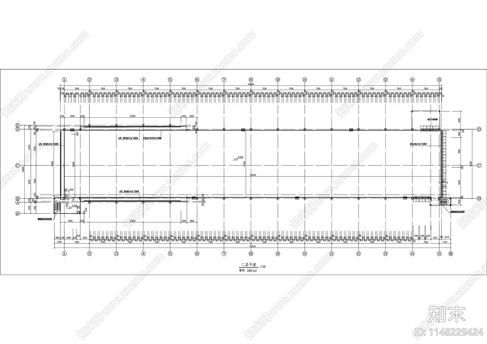 年产5亿枚鸡蛋产能厂房建筑cad施工图下载【ID:1148229424】