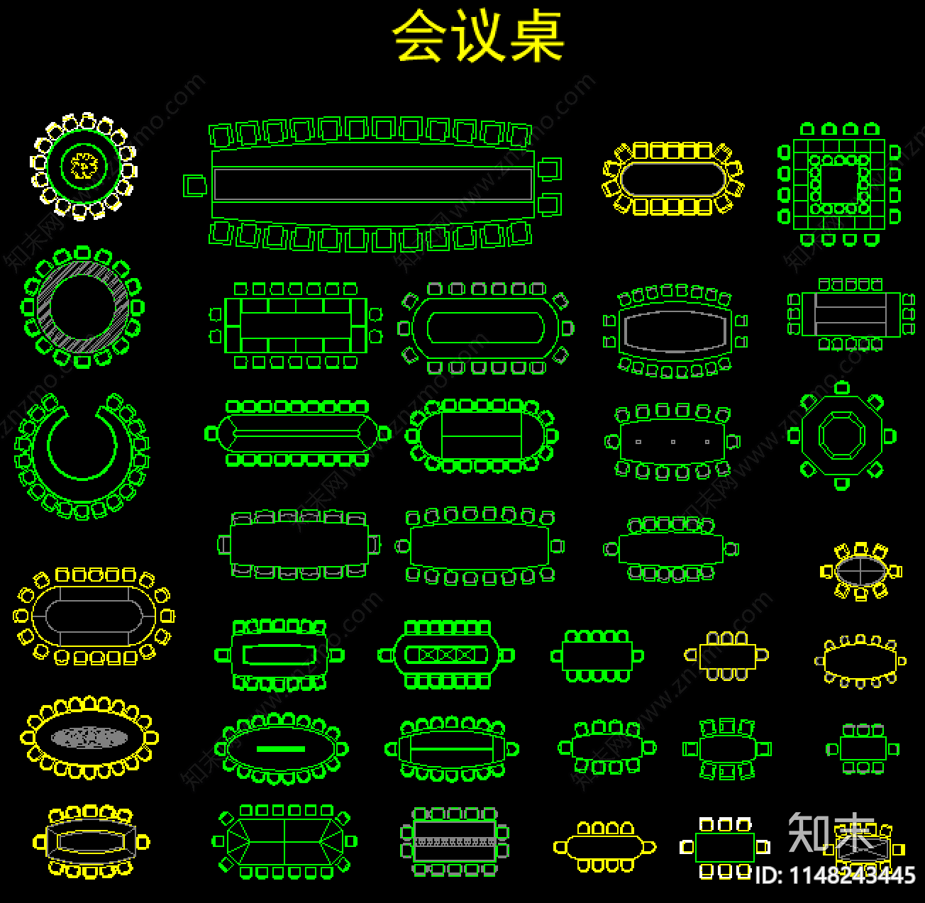 工装综合图库cad施工图下载【ID:1148243445】