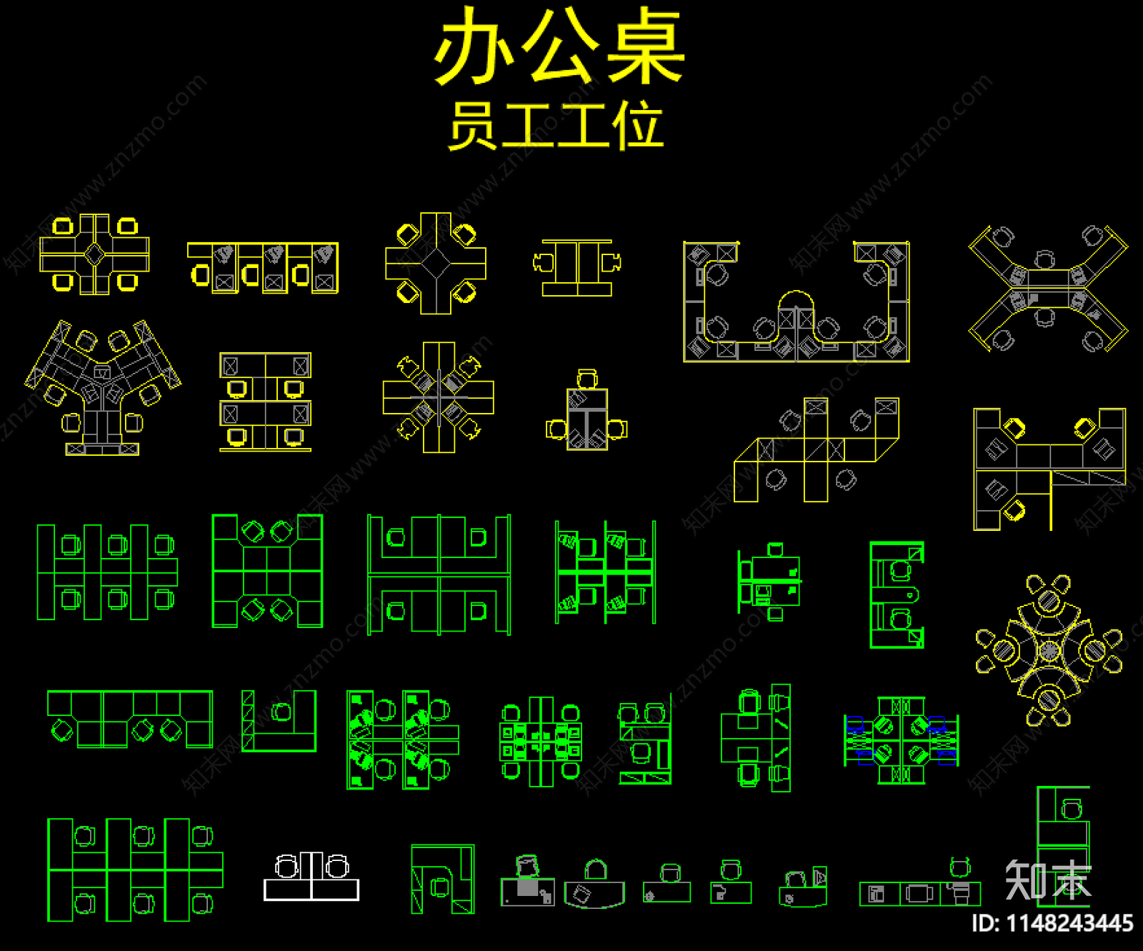 工装综合图库cad施工图下载【ID:1148243445】